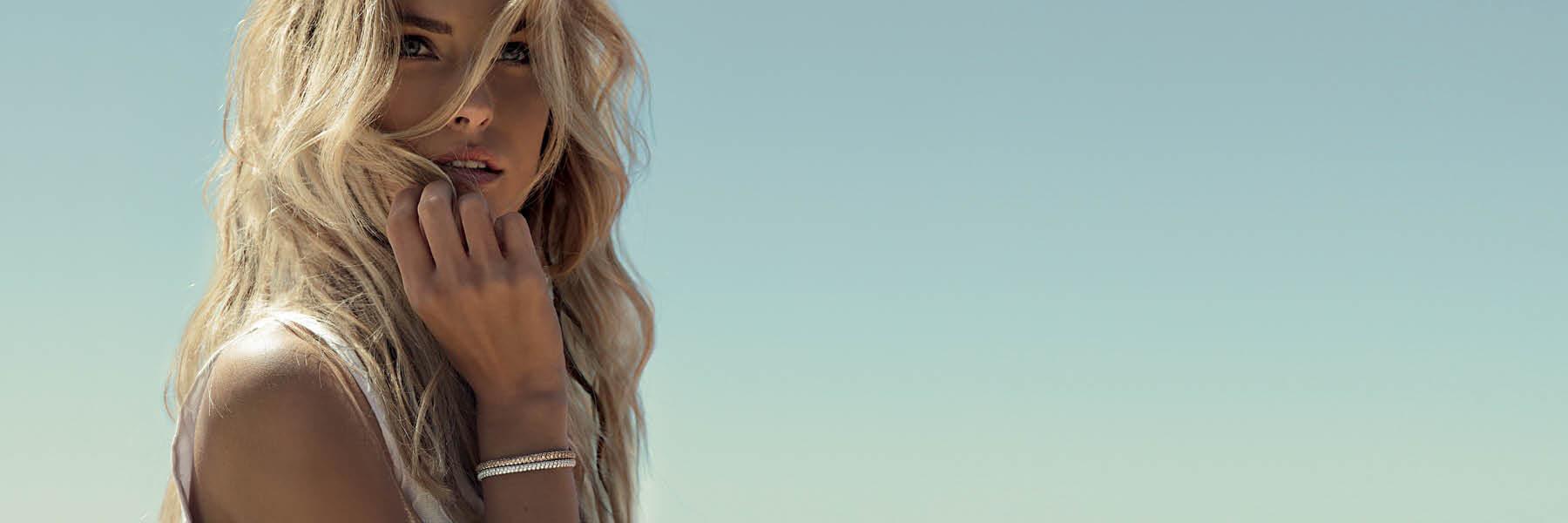 Italian gold stretch bracelet – luxury bracelet by Al Coro