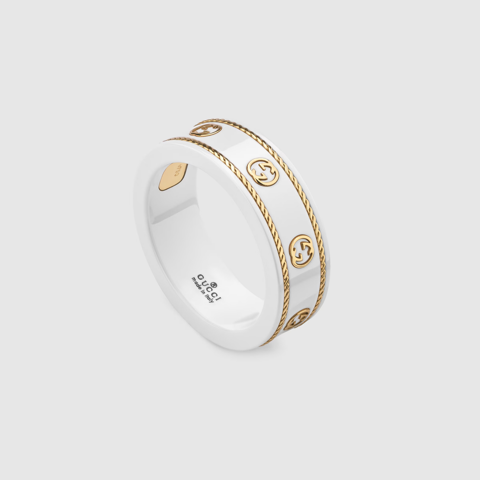 Gucci Icon Ring with 18k Yellow Gold Interlocking G - Orsini Jewellers