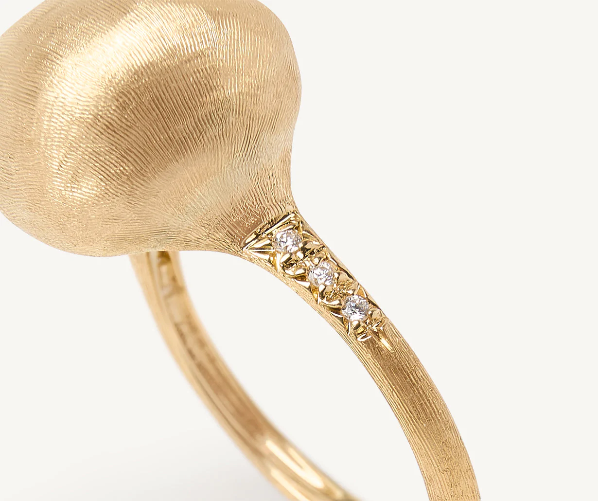 Marco Bicego Africa 18k Gold Diamond Round Ring - Orsini Jewellers