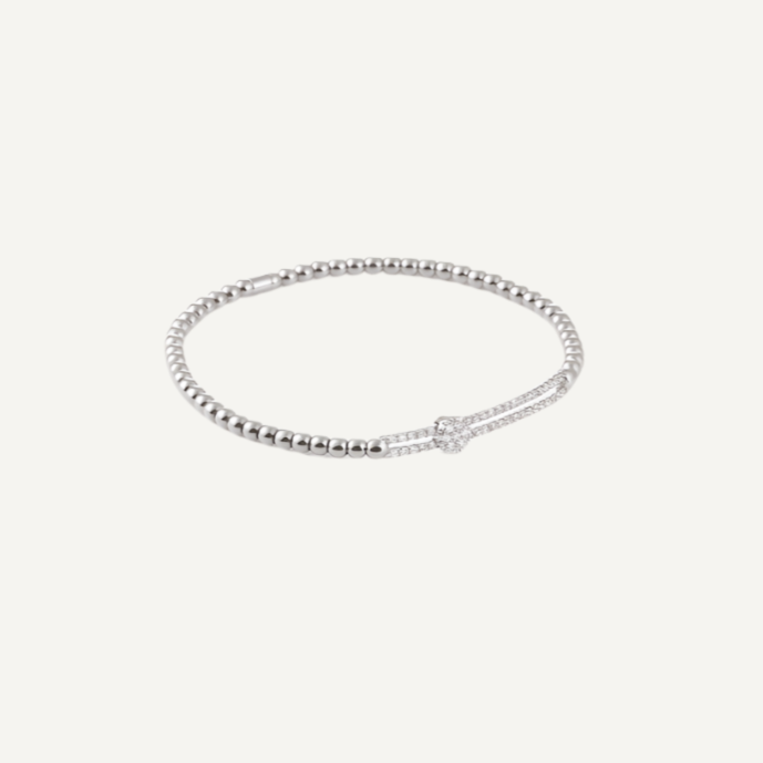 diamond sliding stretch bracelet
