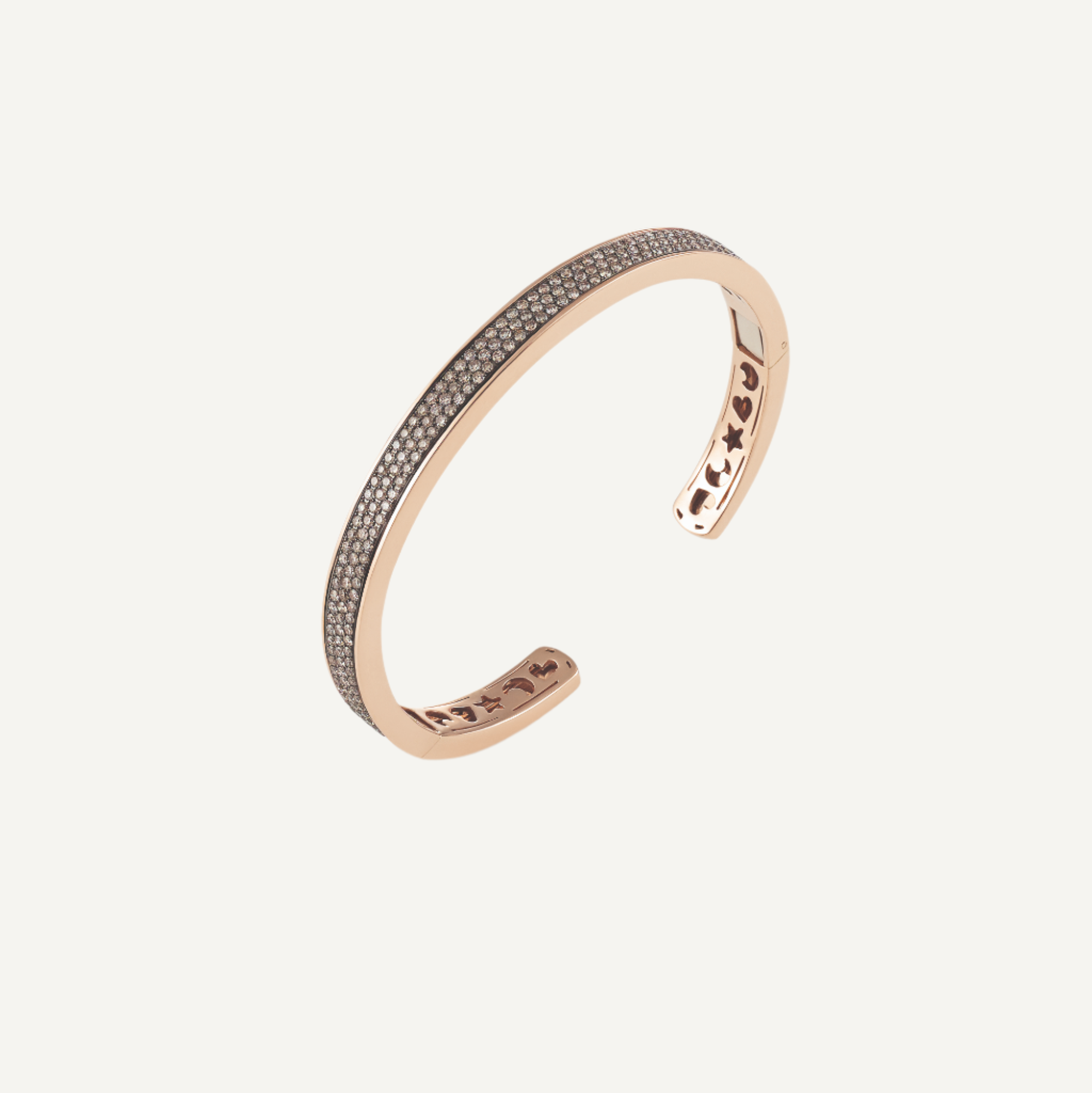 Al Coro Amori Brown Diamond & 18k Rose Gold Bangle