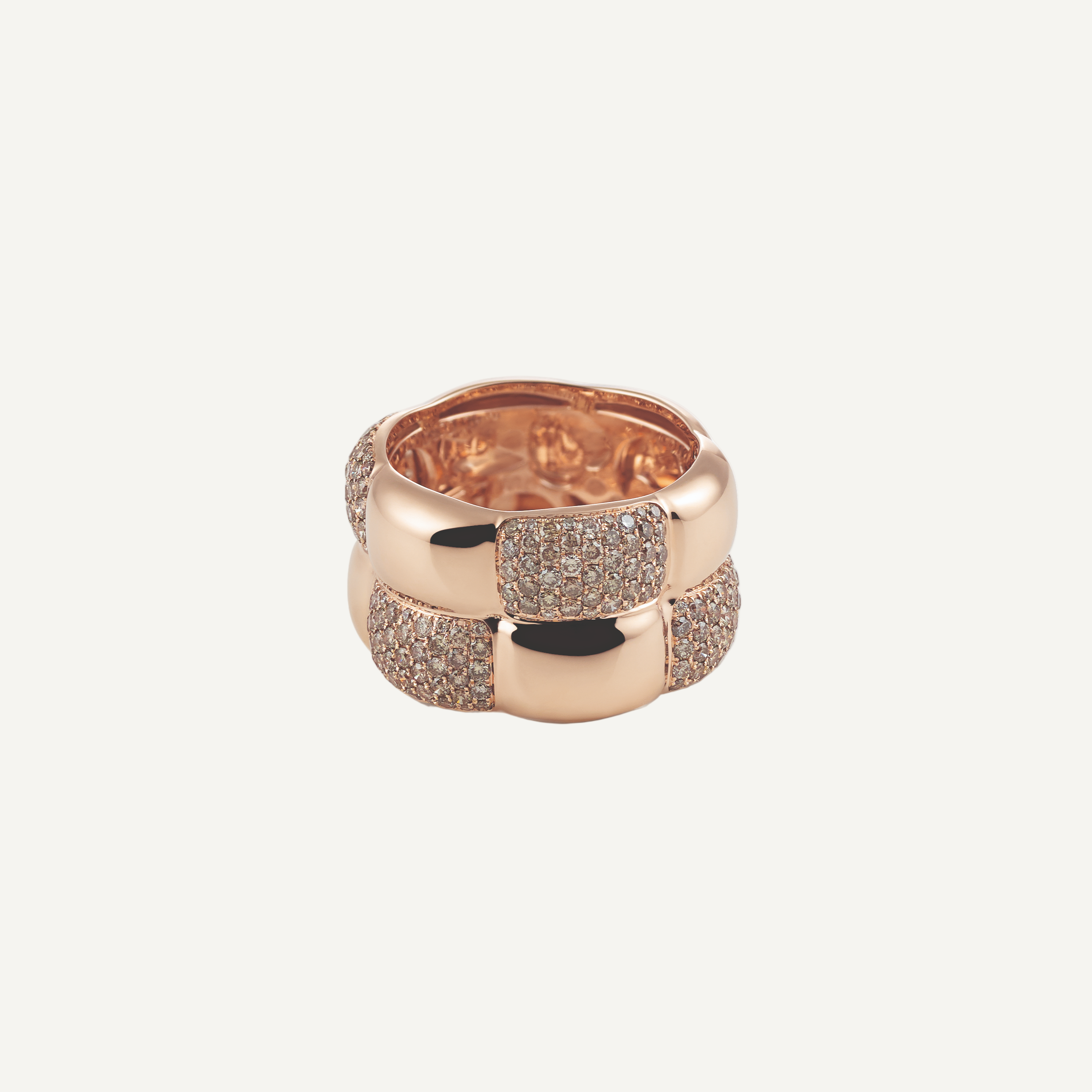 Al Coro La Piazza Ring in 18k Rose Gold