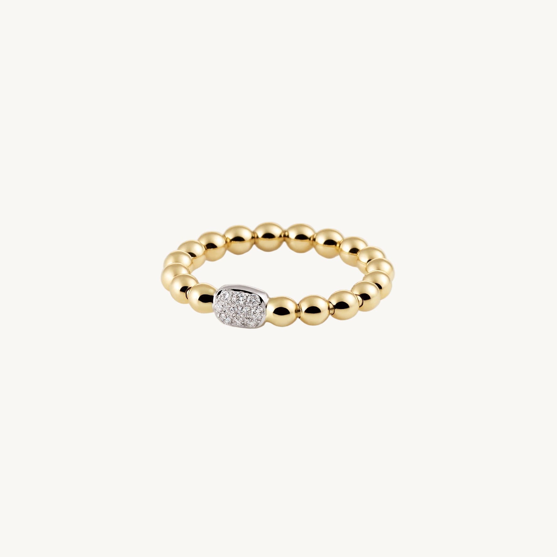 Al Coro Palladio Ring with Diamonds in 18k Gold