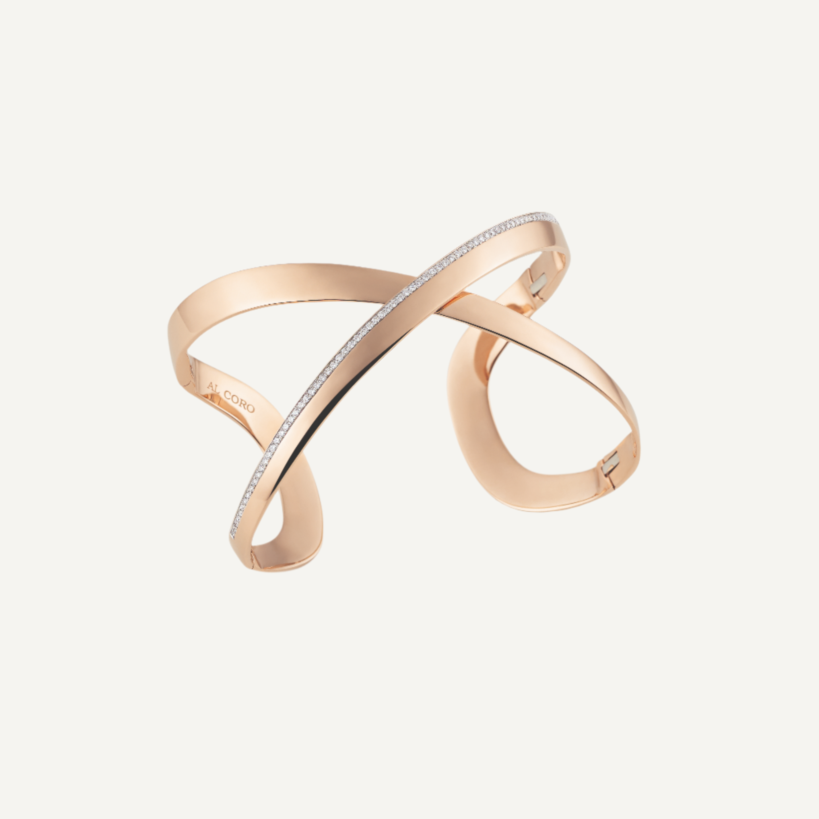 Al Coro Serenata Bangle in 18k Rose Gold