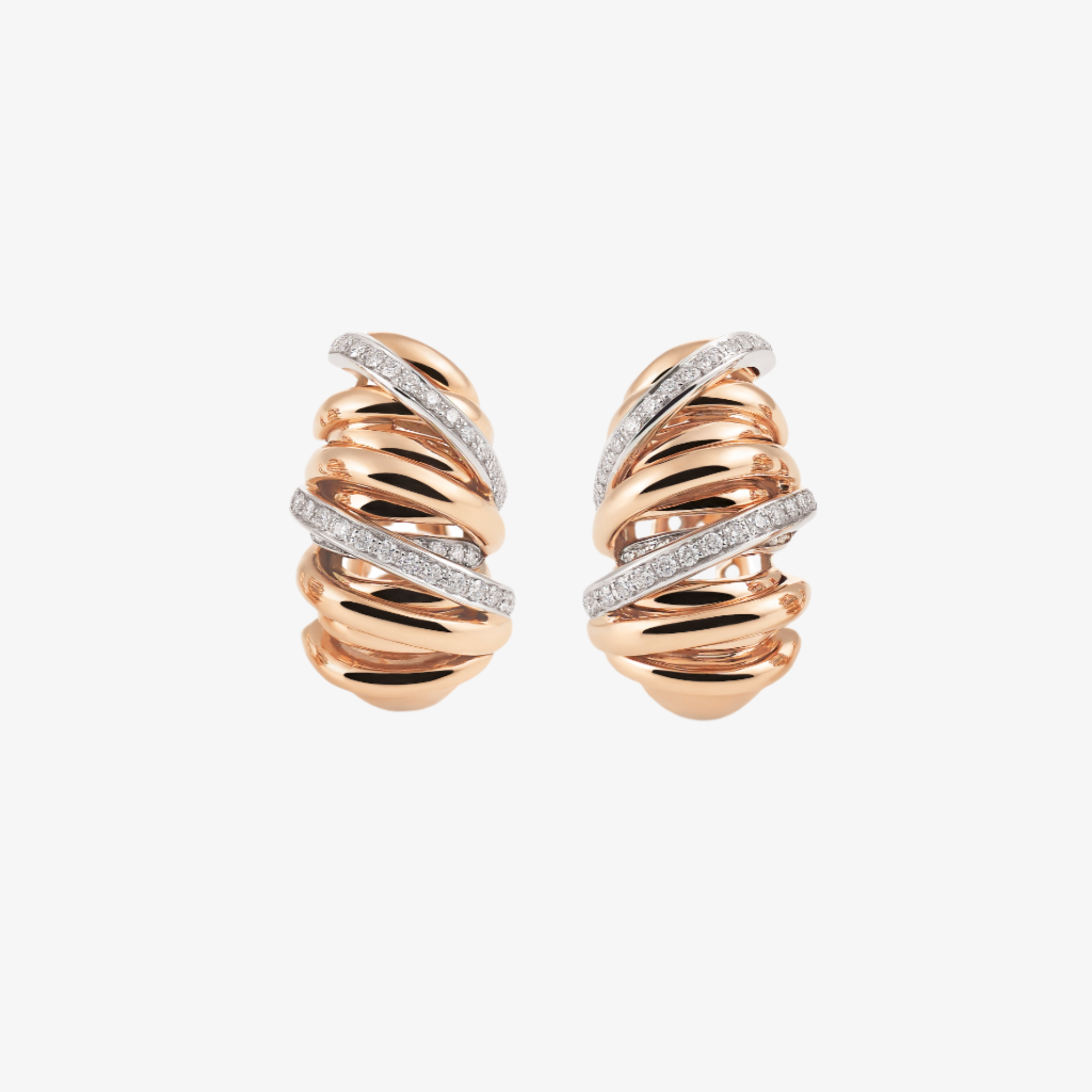 Al Coro Serenata Earrings in 18k Rose Gold