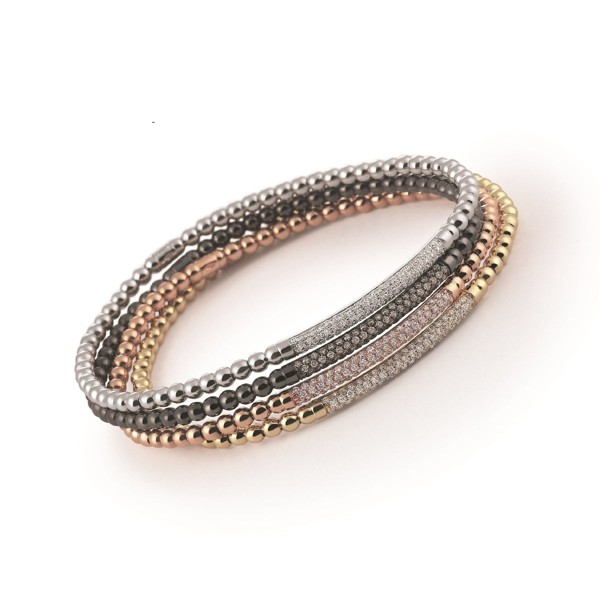 Al Coro Stretchy Bracelet Diamonds 18k Gold A350
