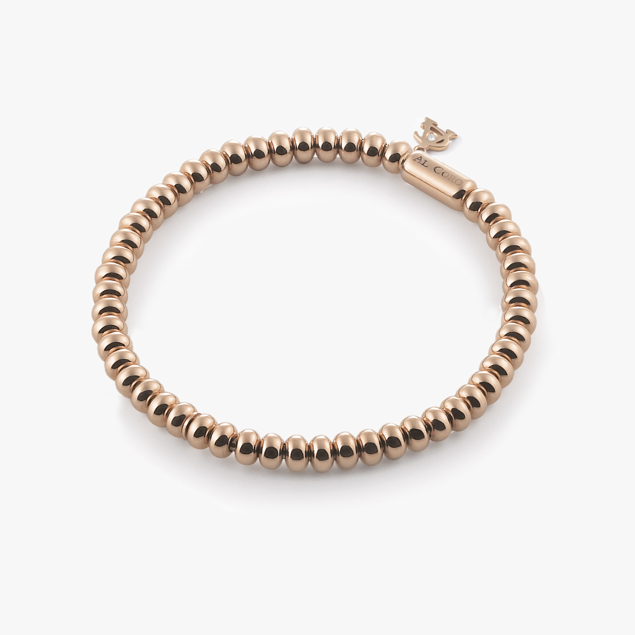 Al Coro Stretchy Bracelet in 18k Rose Gold A960R