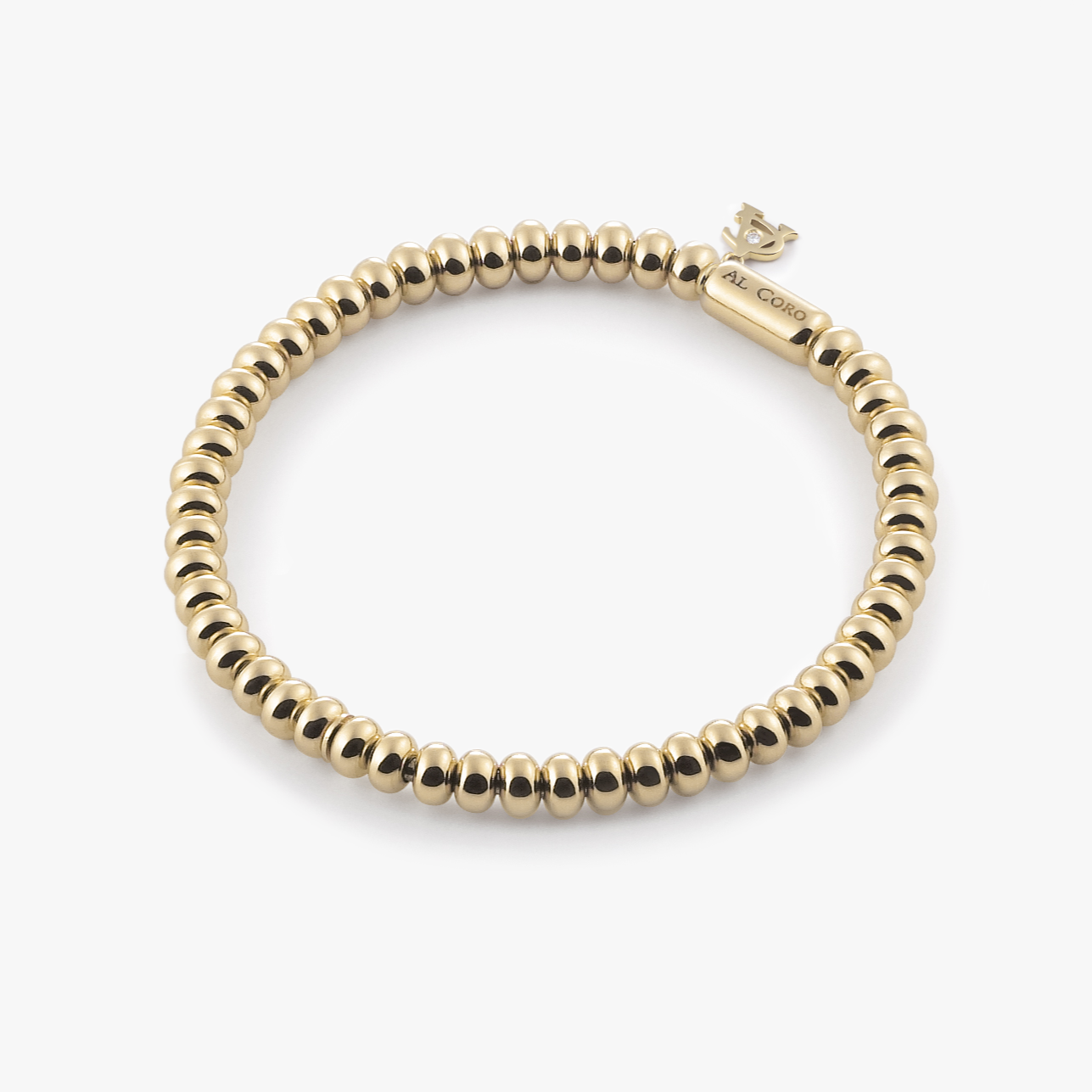 Al Coro Stretchy Bracelet in 18k Yellow Gold A960G