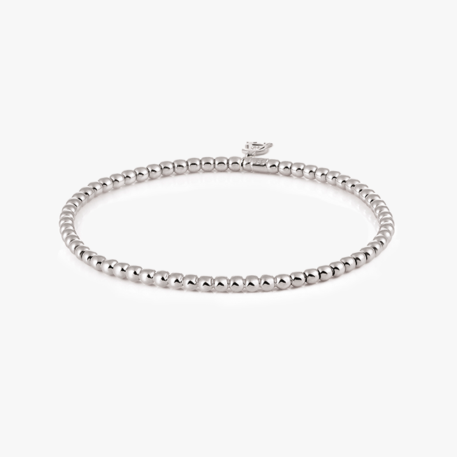 Al Coro Stretchy Bracelet in 18k White Gold A352W