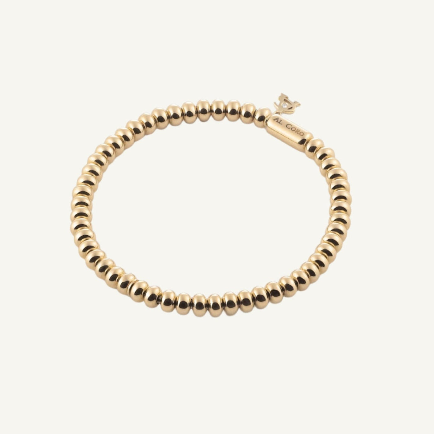 Al Coro Stretchy Bracelet in 18k Yellow Gold .05mm - Orsini Jewellers A960G