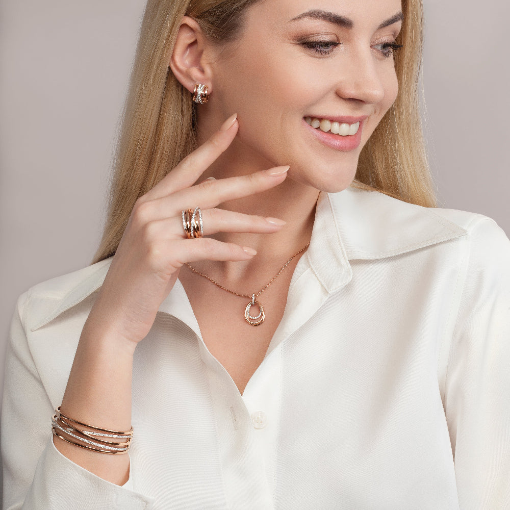 Al Coro diamond and rose gold jewellery