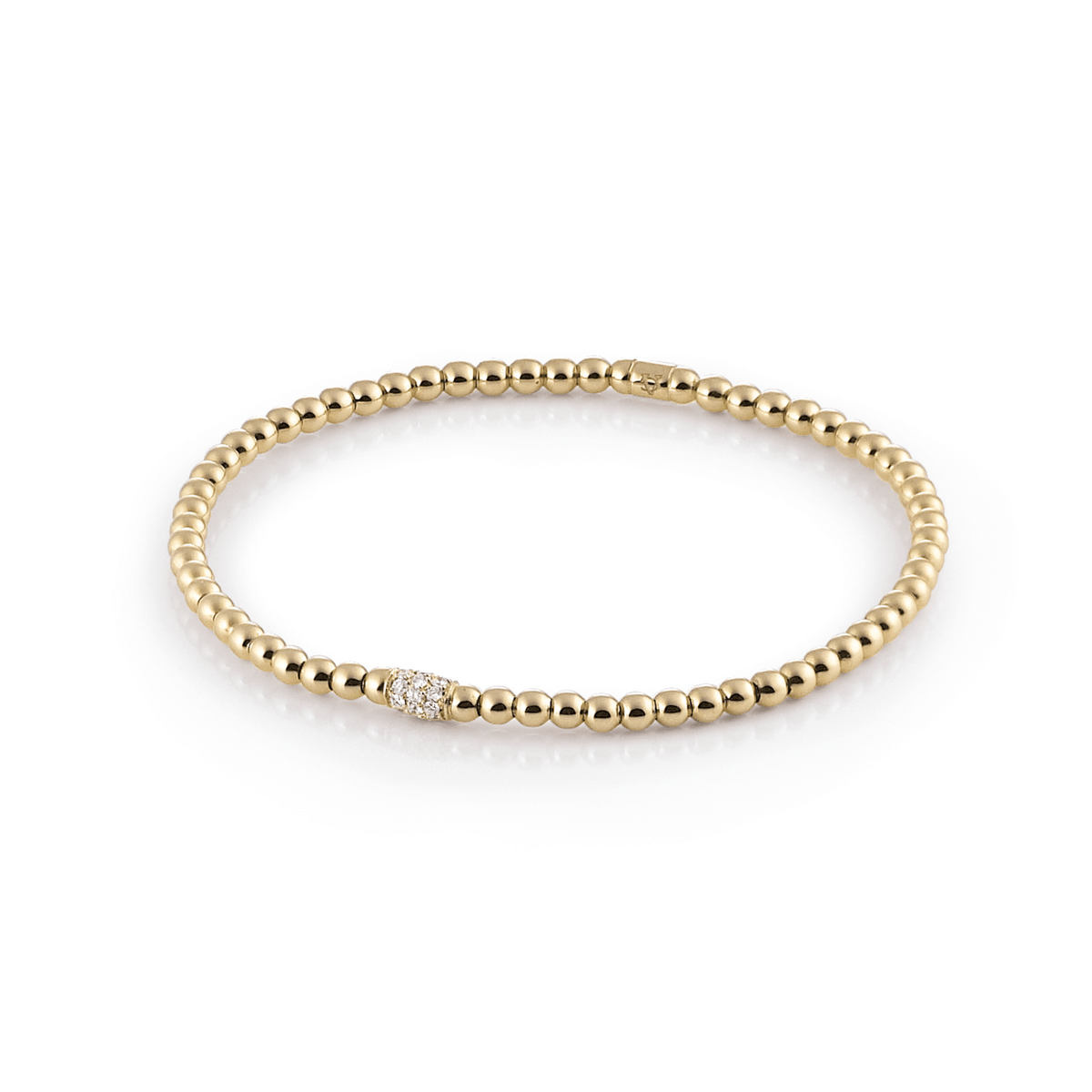 Al Coro Stretchy Bracelet in 18k Rose Gold with Diamonds - Orsini Jewellers