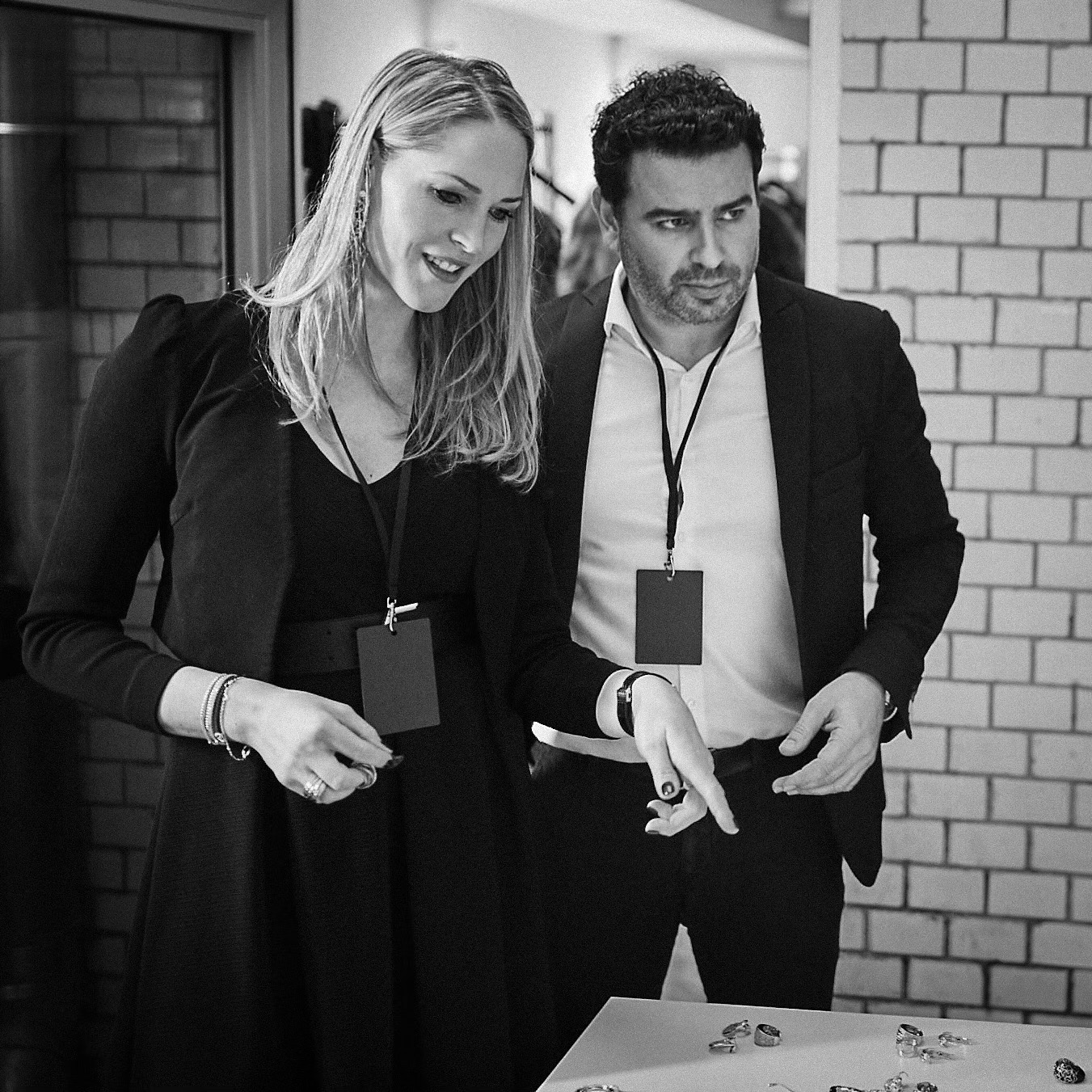 al coro team Italian jewellery designers alex and jacqui from al coro