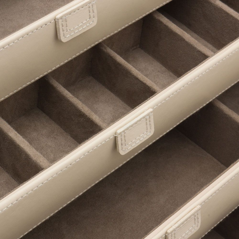 Caroline Ivory Coloured Extra Large Jewellery Case