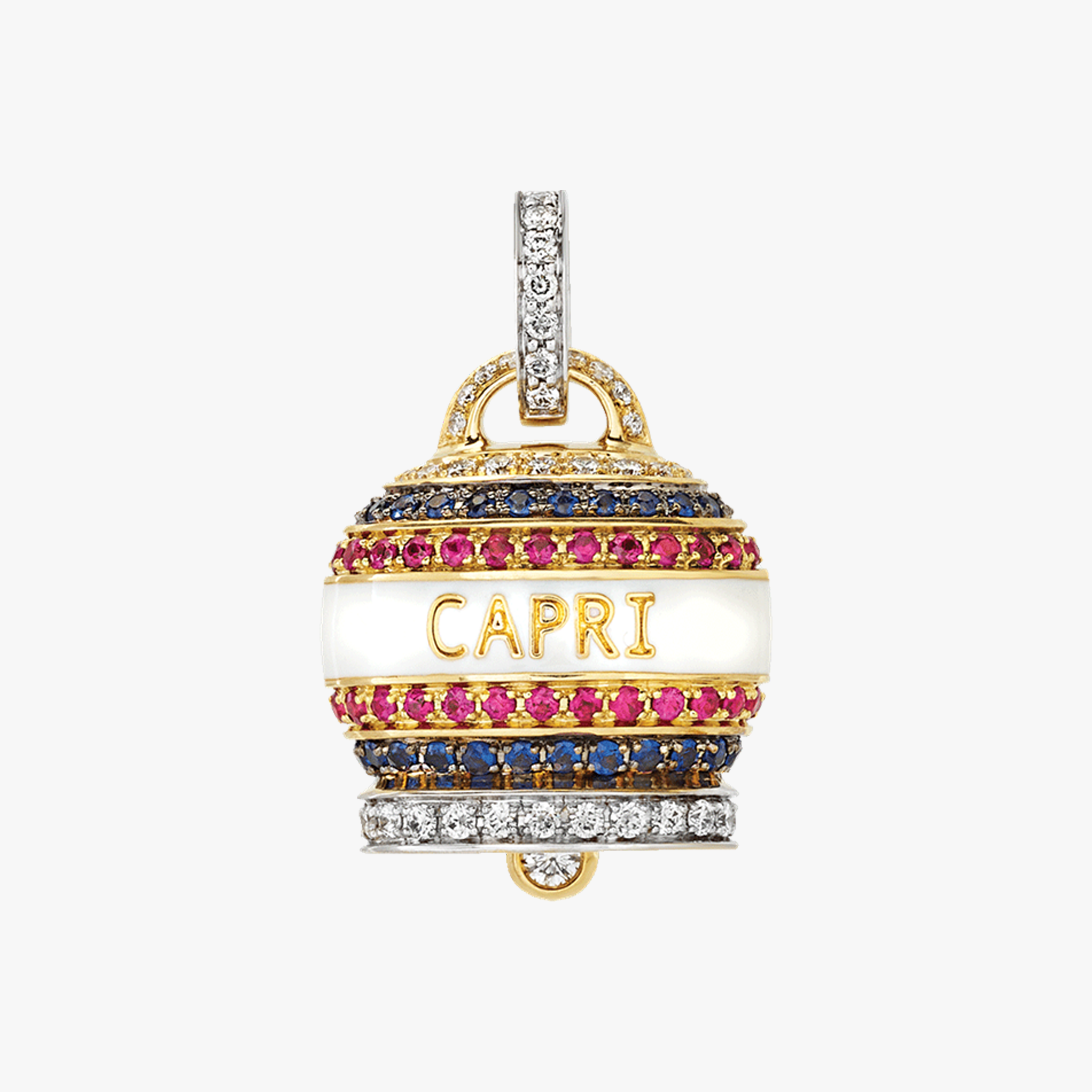 Chanteler CAPRI gemstone bell pendant with diamonds 40384