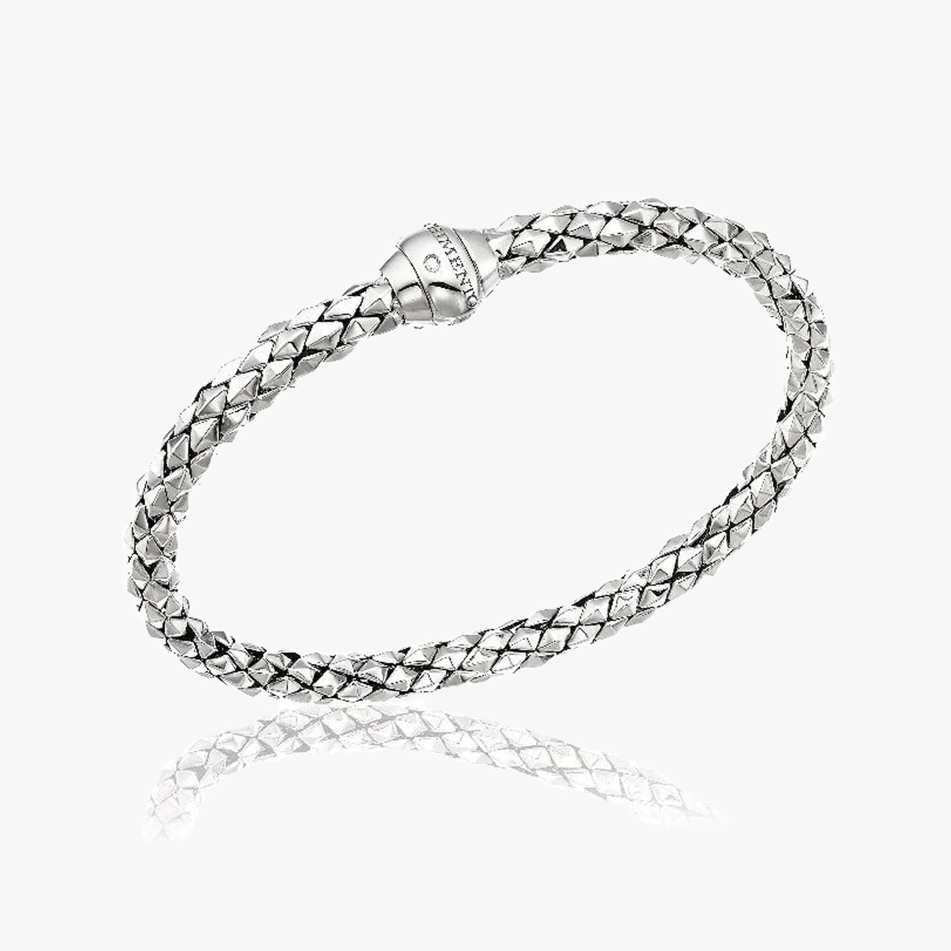 Chimento Stretch Snakeskin Bracelet in 18k White Gold - 1B00850ZB5
