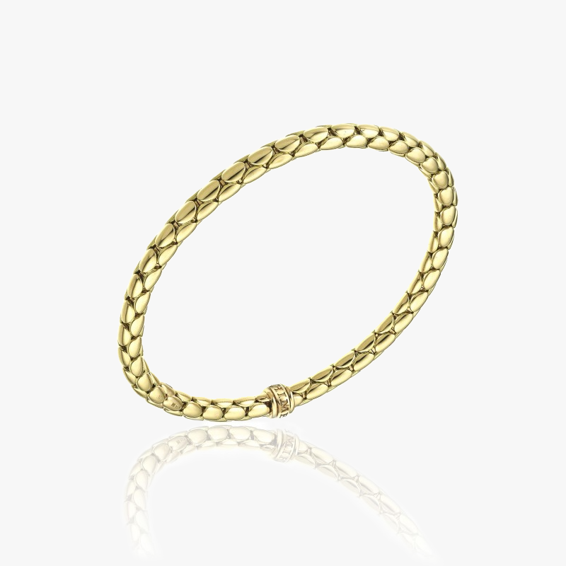 Chimento Stretch Spring Bracelet (Large) in 18k Yellow Gold - 1B00956ZZ1-L