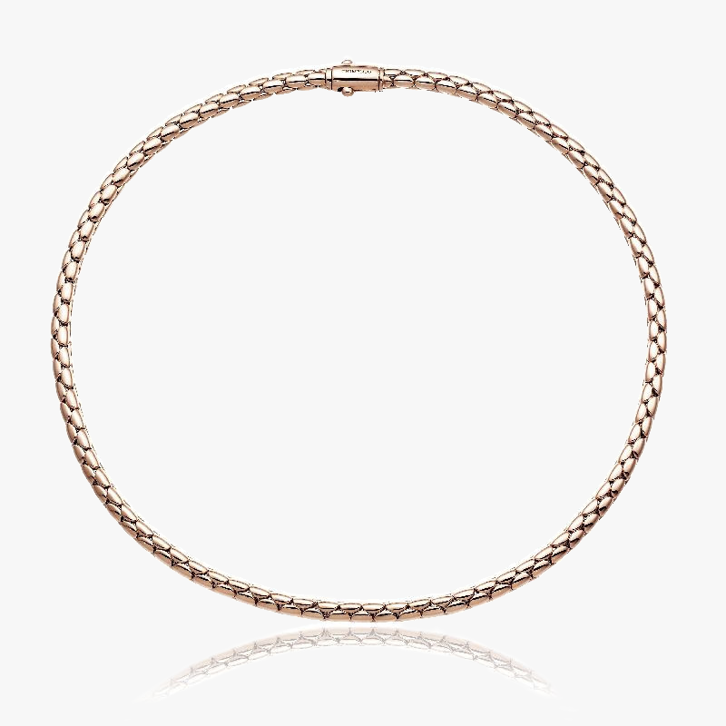 Chimento Stretch Spring Necklace (Large) in 18k Rose Gold - 1G00956ZZ1450
