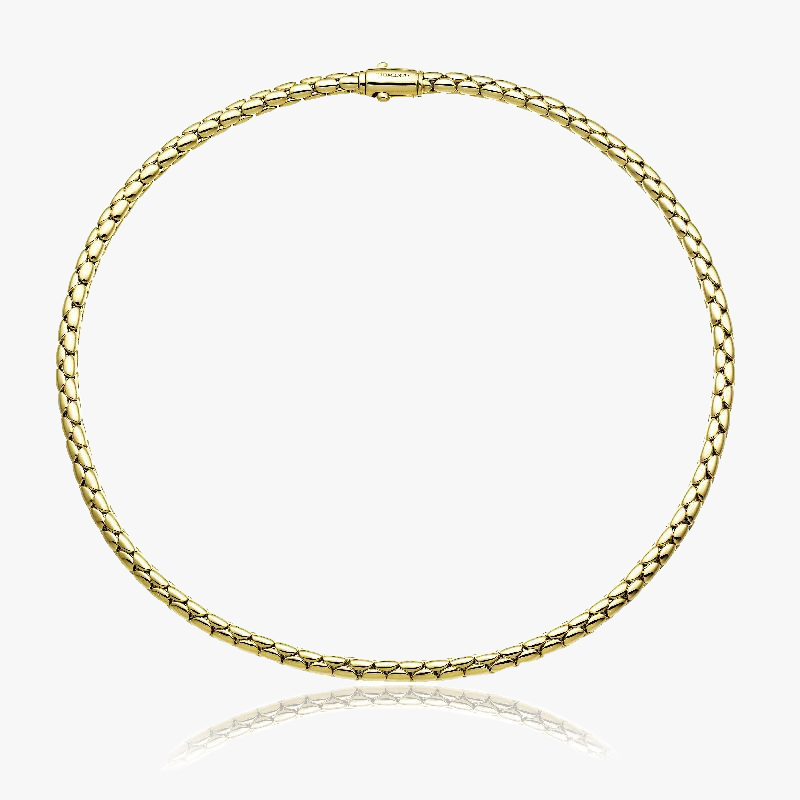 Chimento Stretch Spring Necklace (Large) in 18k Yellow Gold - 1G00956ZZ1450