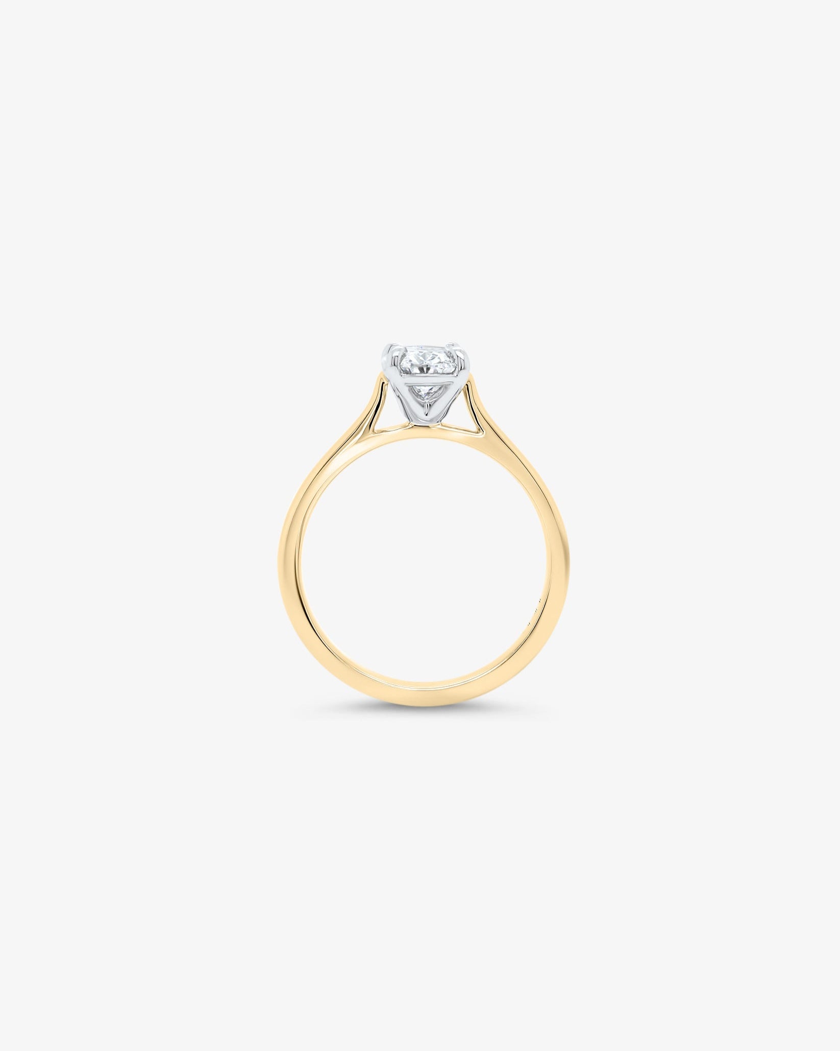 Classico Oval Solitaire Diamond Engagement Ring
