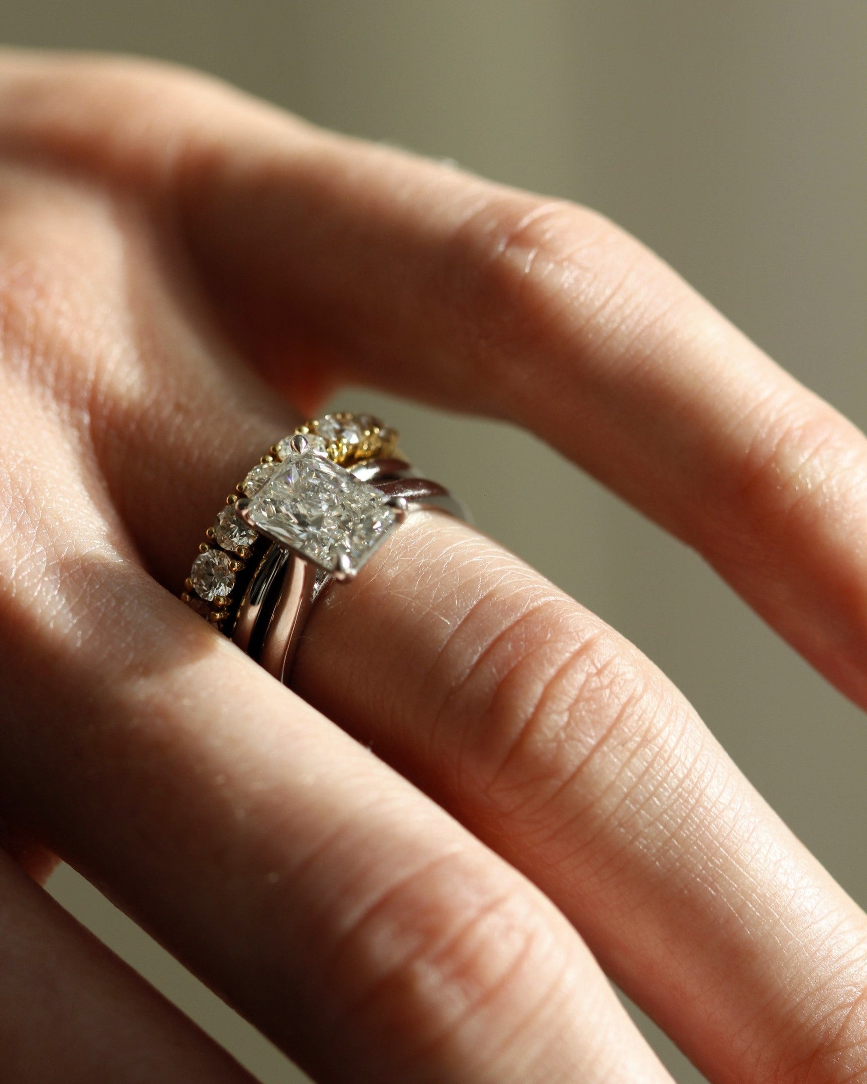 Classico Radiant Solitaire Diamond Engagement Ring