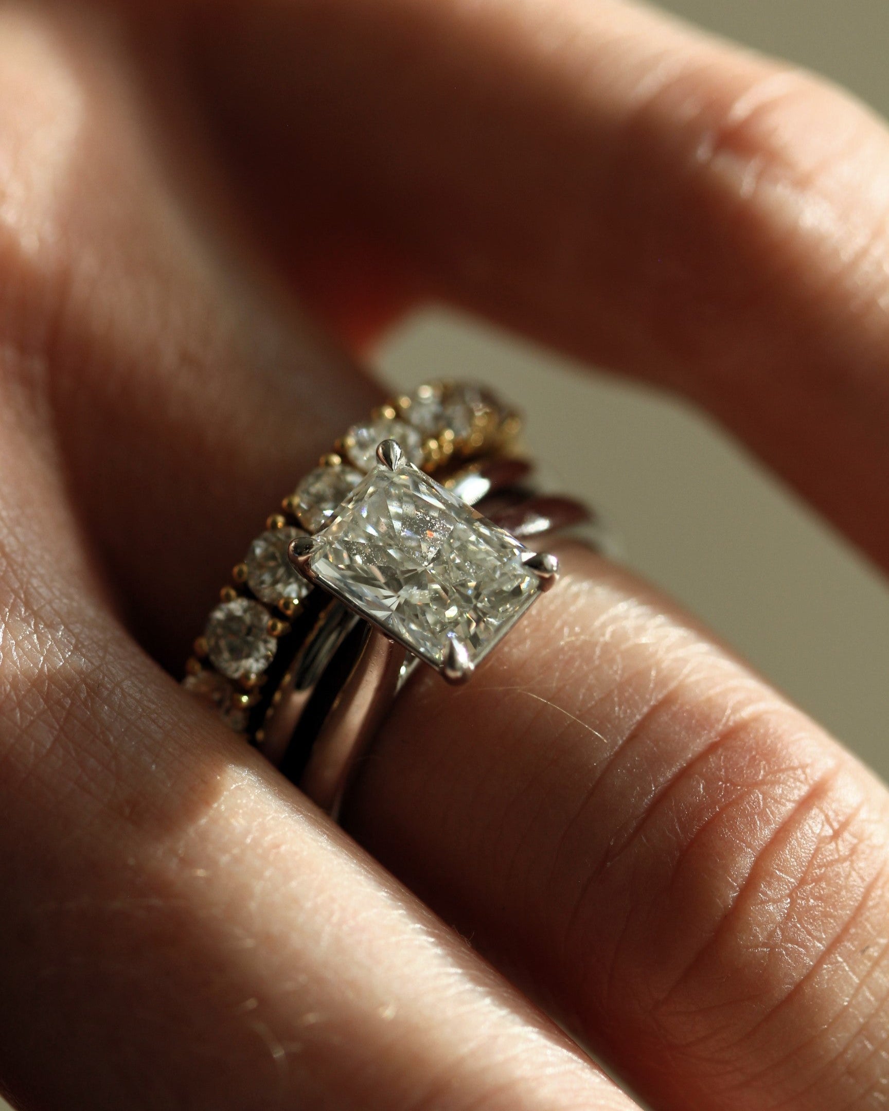 Classico Radiant Solitaire Diamond Engagement Ring