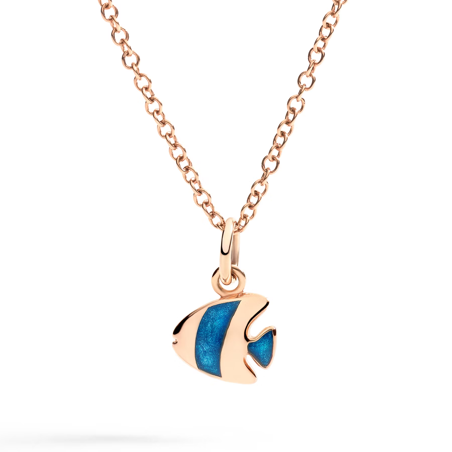 DoDo Angelfish Charm in Mother of Pearl Enamel