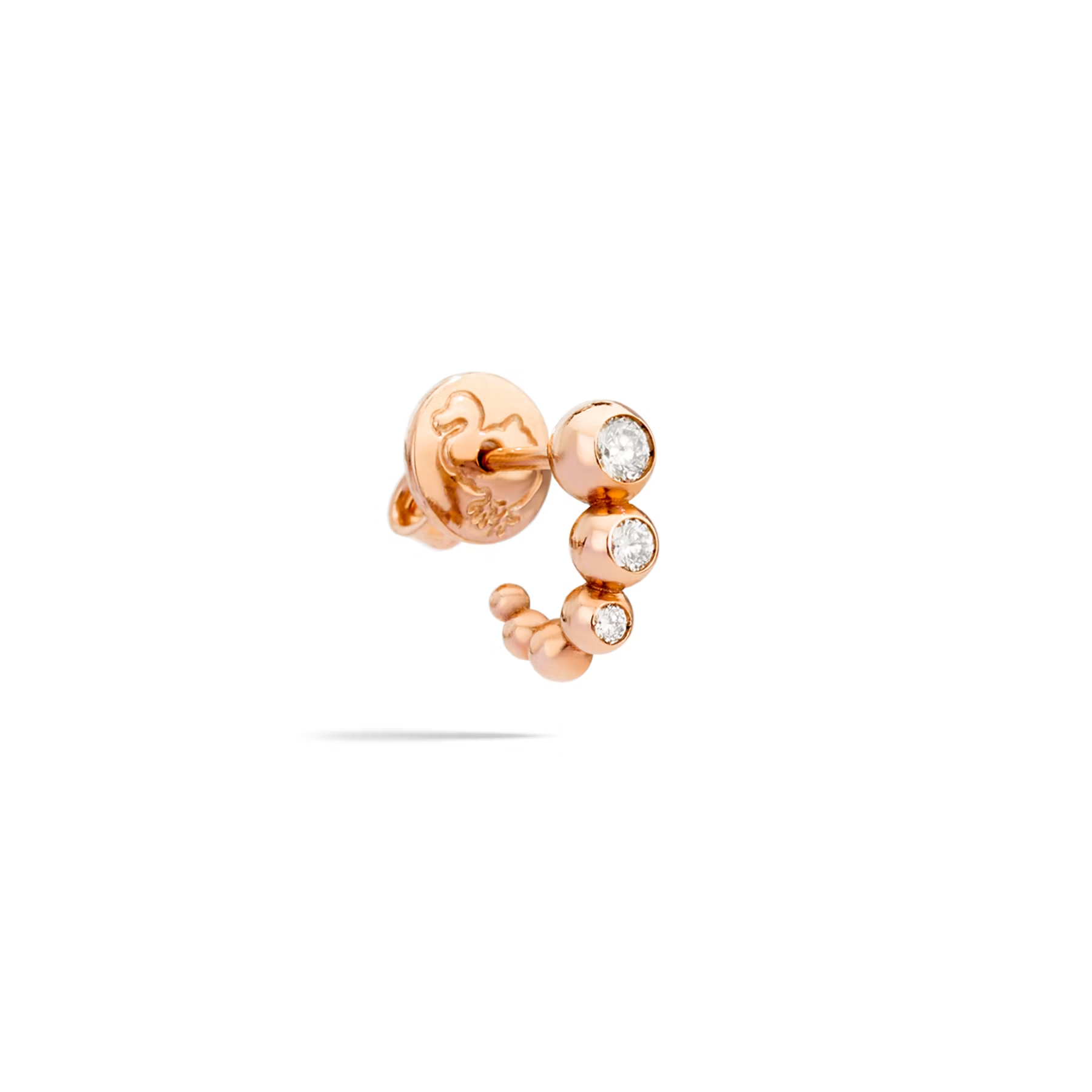 DoDo BOLLICINE Diamond Earrings in Rose Gold