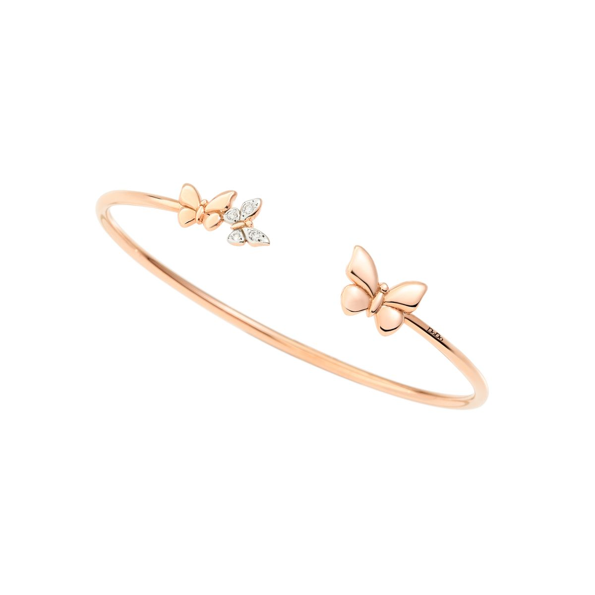 DoDo Bangle Butterfly Diamonds and 9k Rose Gold