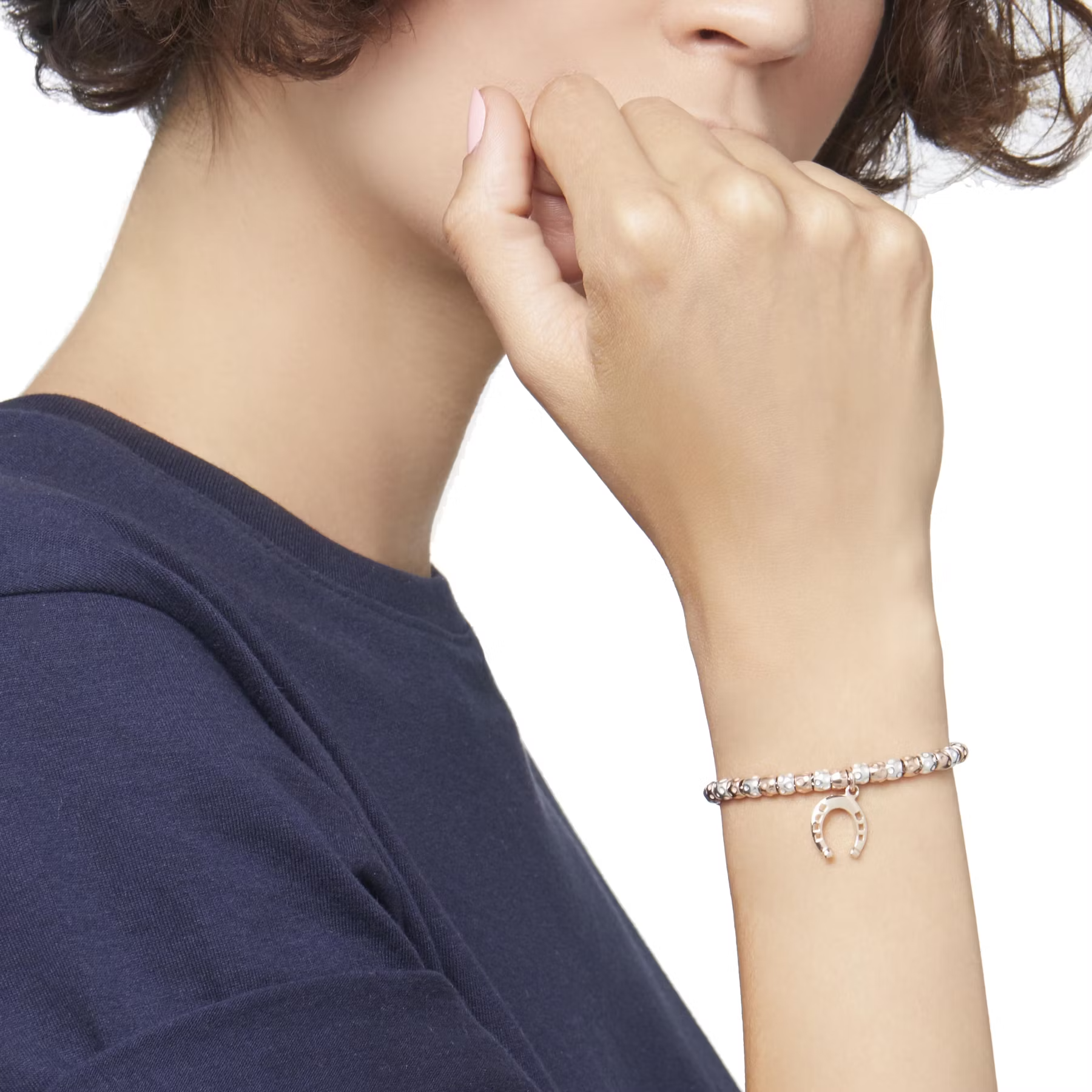 DoDo Bracelet GRANELLI Silver and Rose Gold Kit DBB9005-GRANE-MIX9A