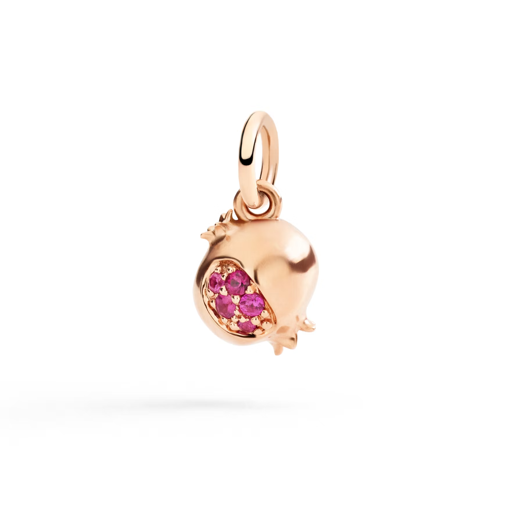 DoDo Charm POMEGRANATE in 9kt Rose Gold with Rubies DMC5006-POMEG-RY09R