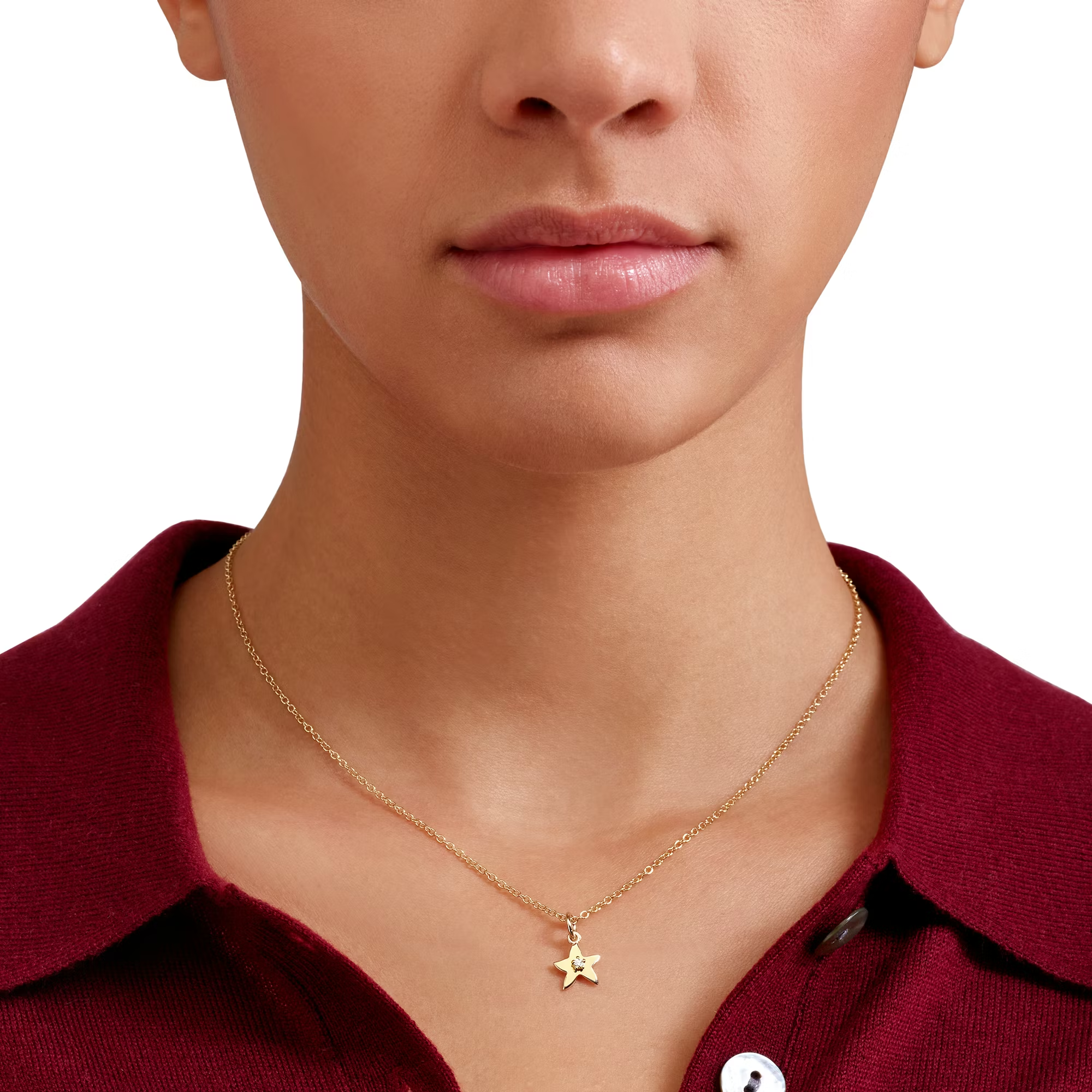 DoDo Charm STAR 9kt Yellow Gold with Diamond