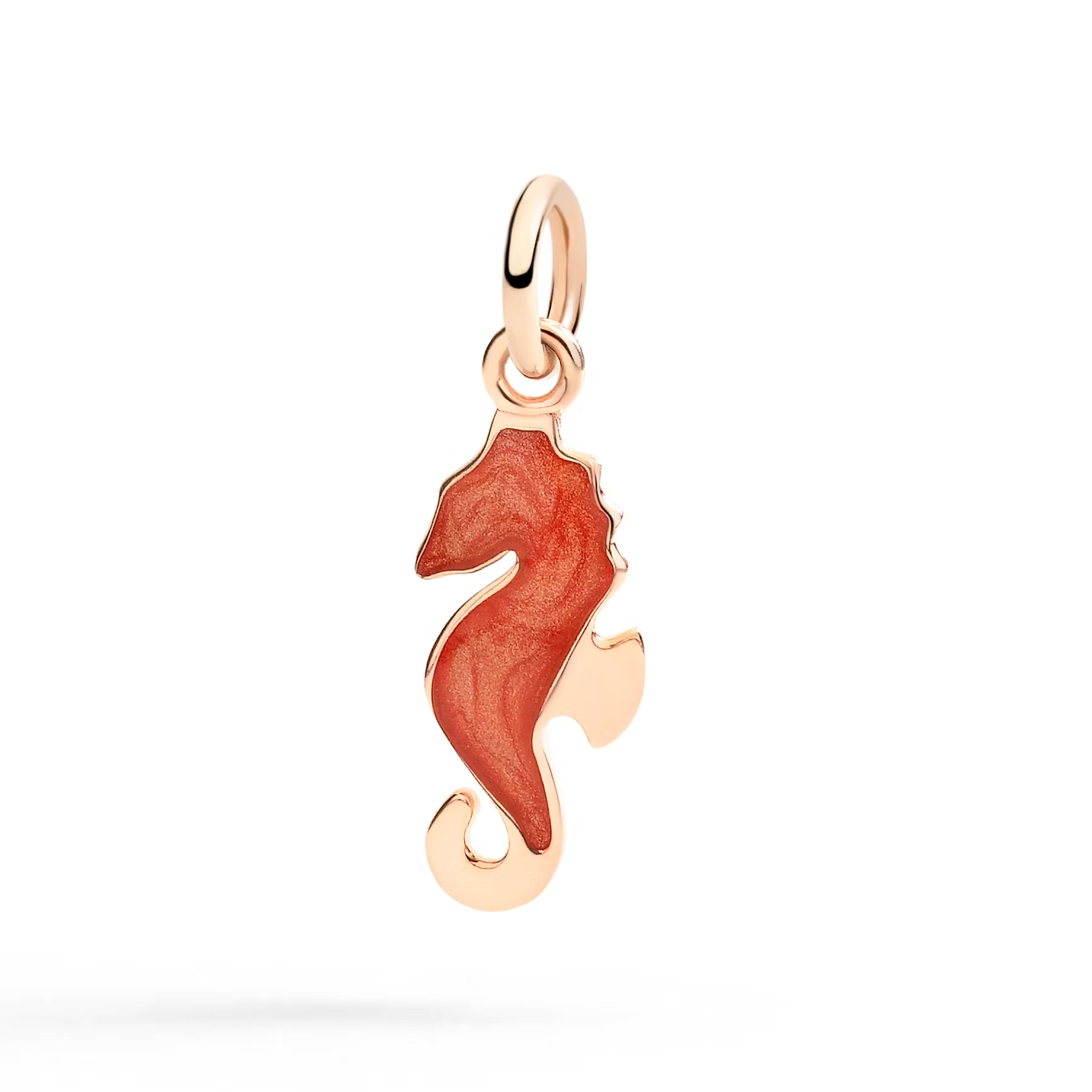 DoDo Charm Seahorse in Mother of Pearl Enamel DMC4006-SEAHS-EPA9R