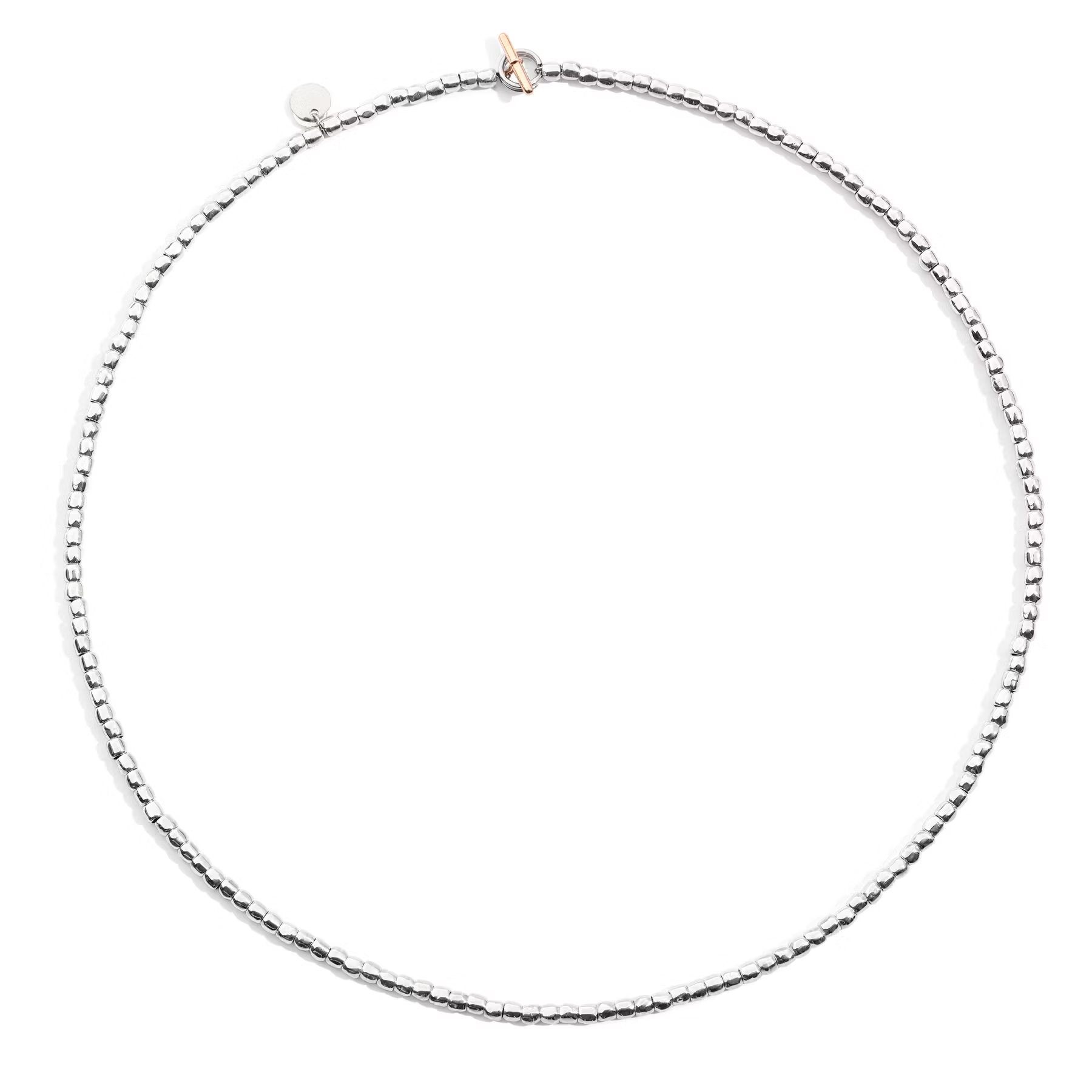 Dodo granelli mini silver necklace at Orsini