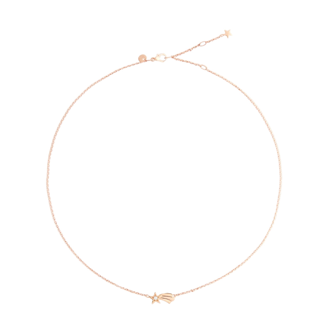 DoDo Shooting Star Necklace in 9k Rose Gold