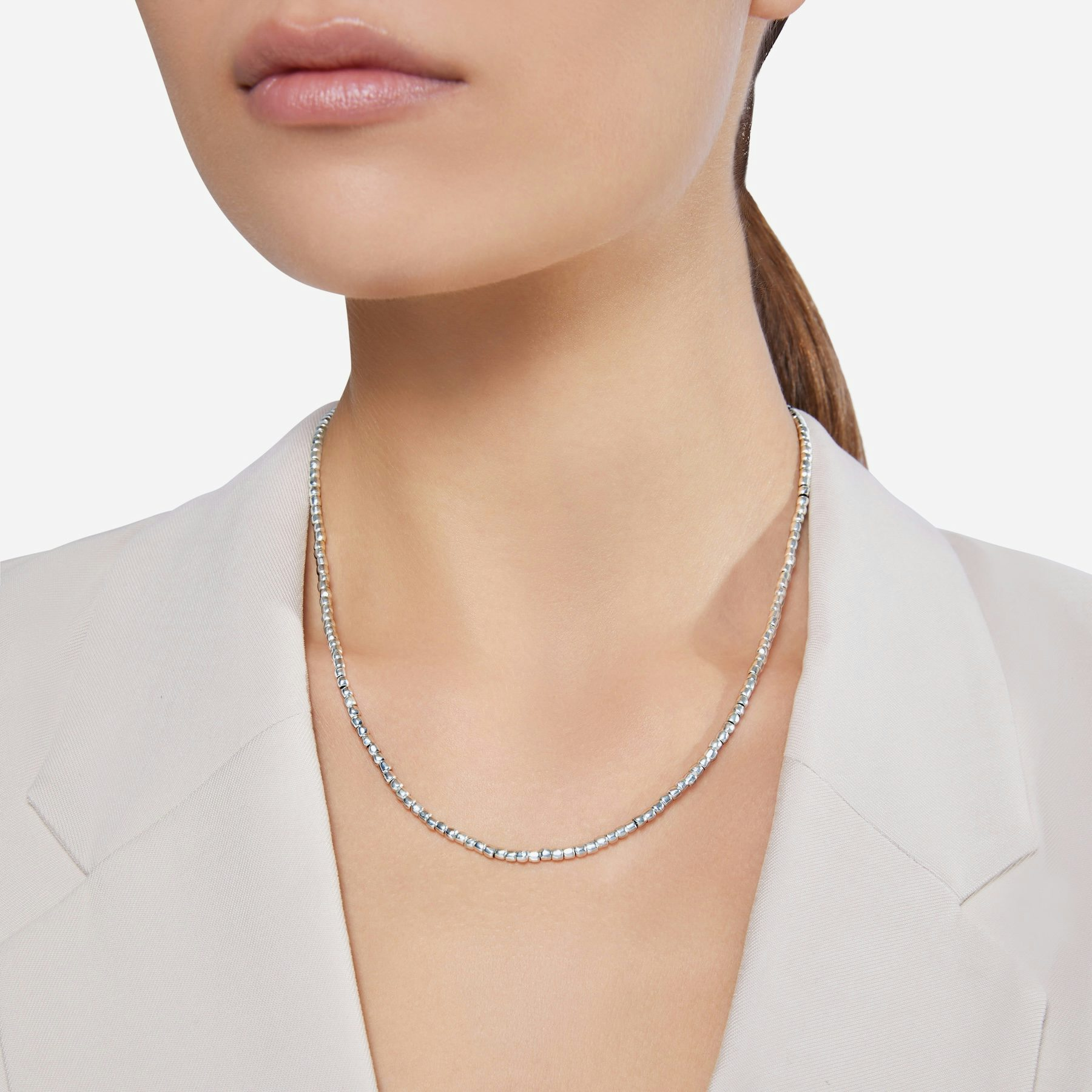 Dodo Mini Granelli Necklace in Sterling Silver