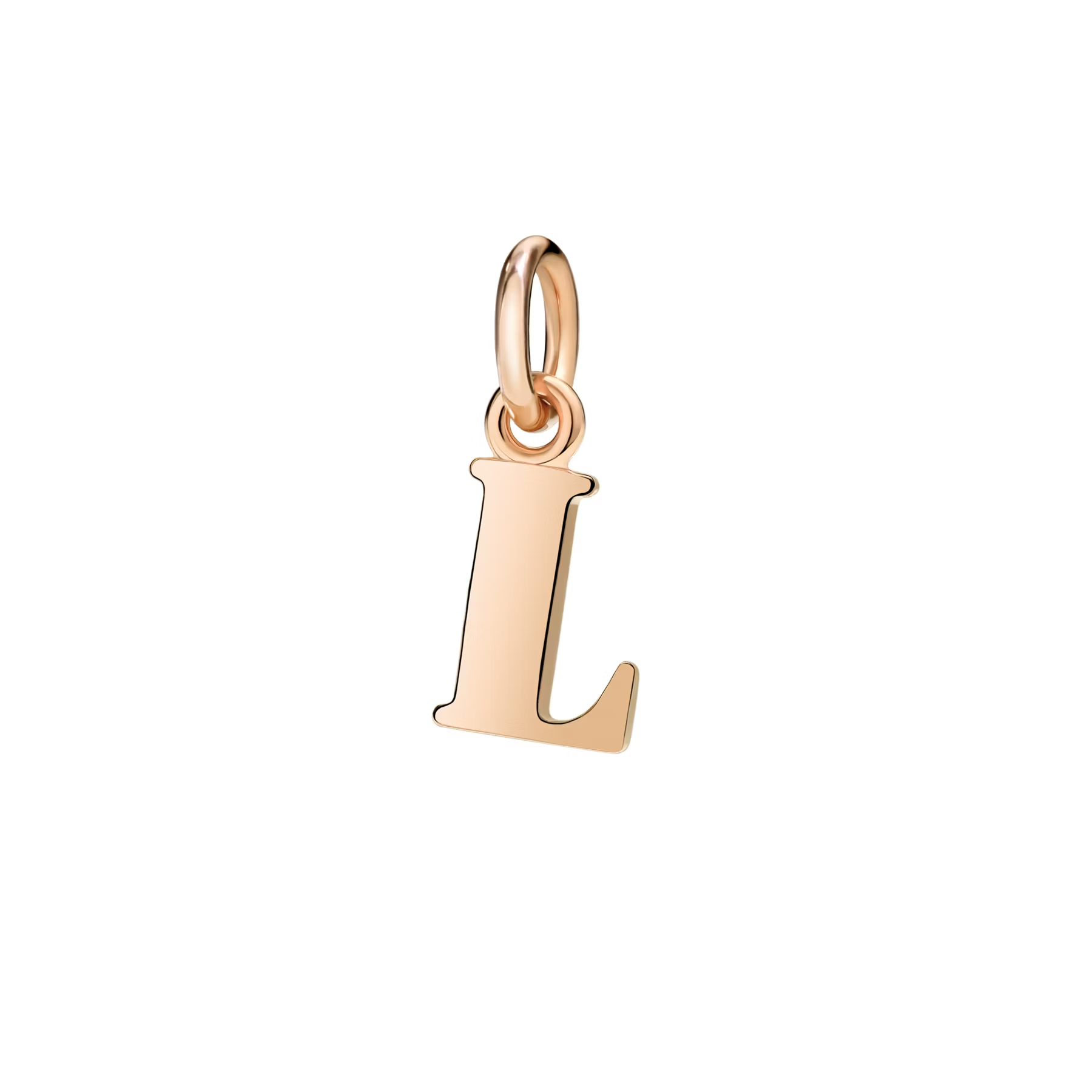 Dodo rose gold letter L charm