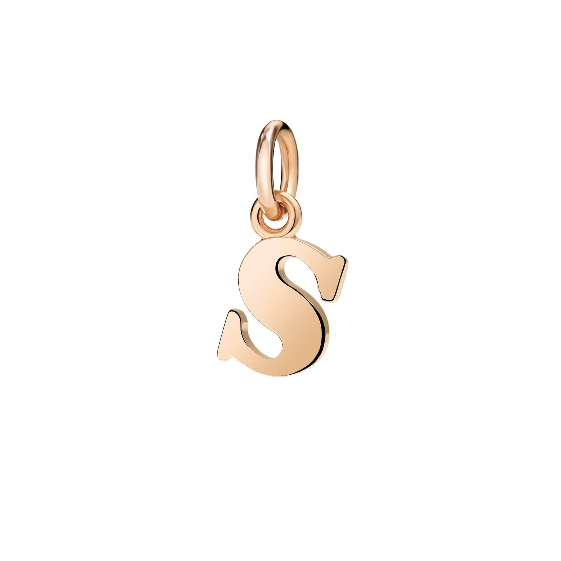 Dodo rose gold S letter charm