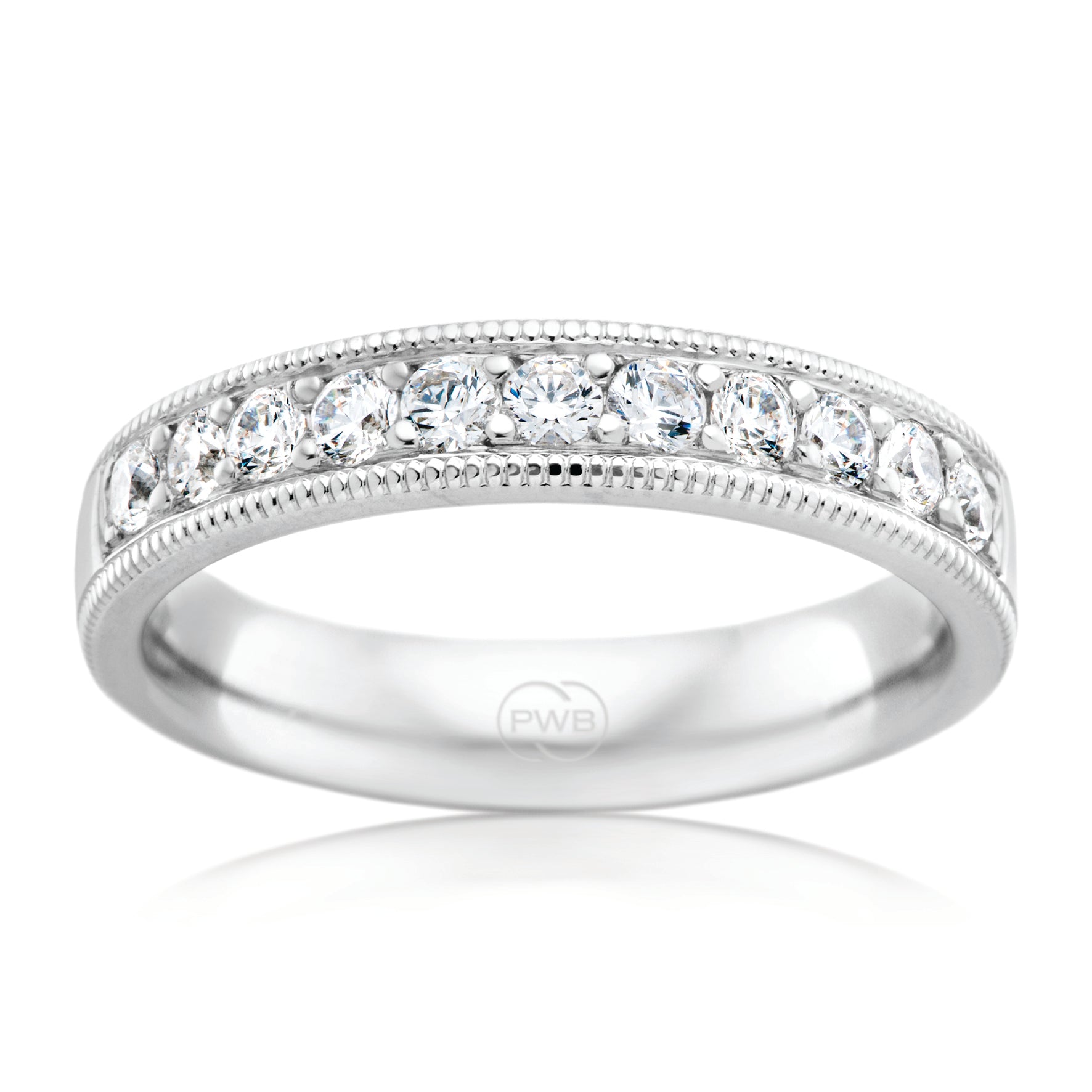 wedding ring with diamonds auckland