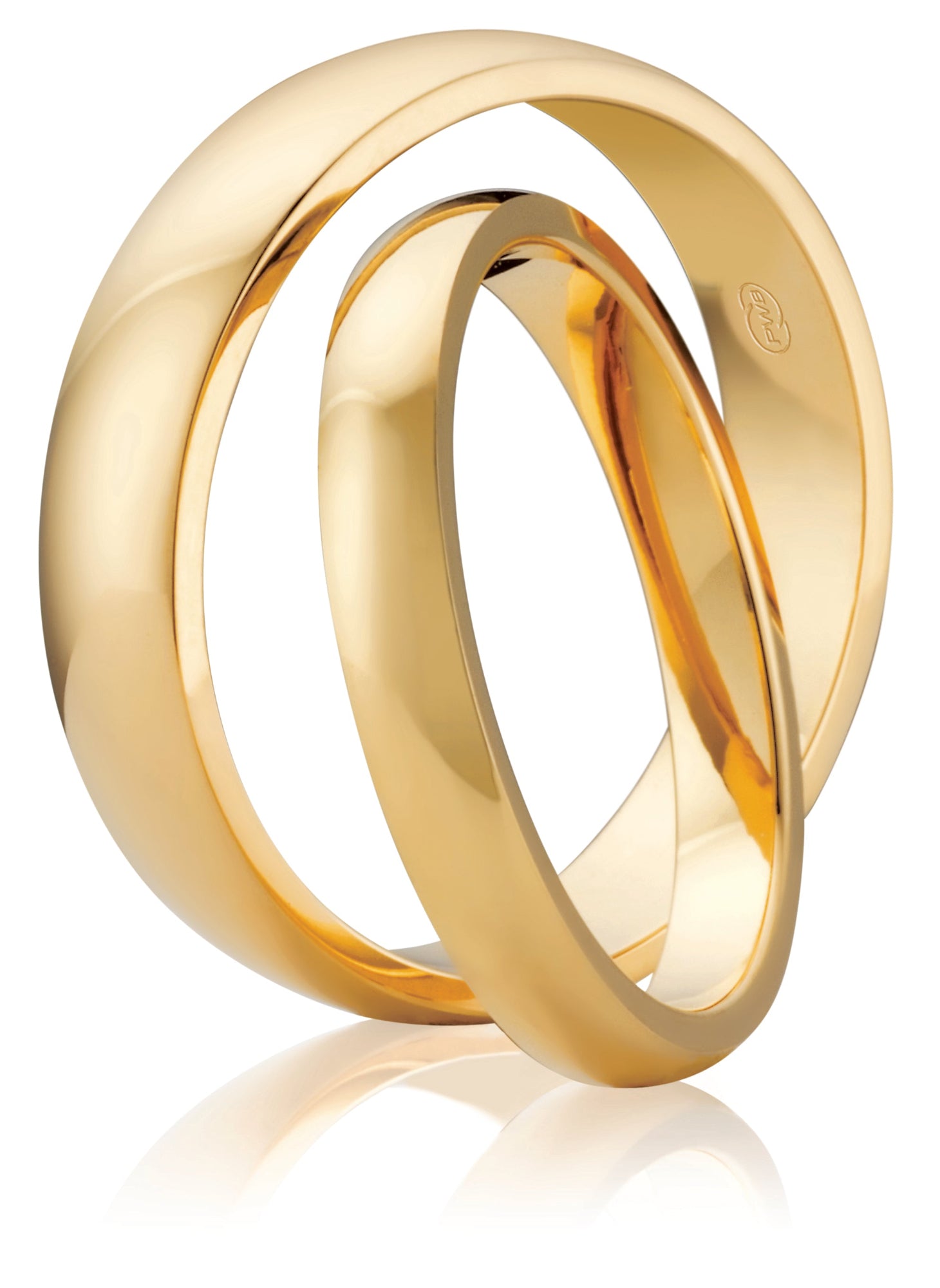 High Dome Edge Mens Wedding Band Profile