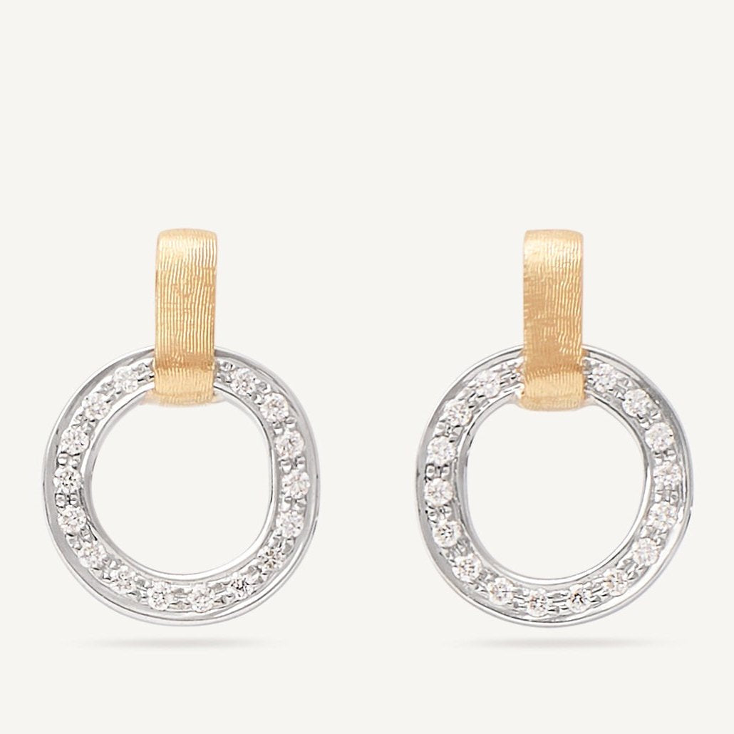 JAIPUR LINK NEW
18kt yellow gold stud earrings with circular diamond element