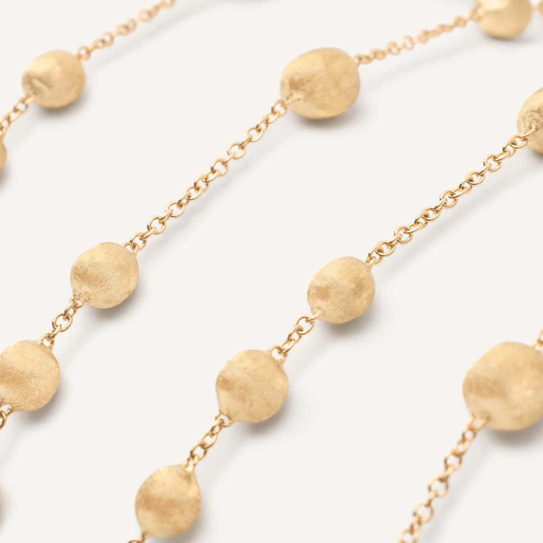 Marco Bicego Africa 18k Yellow Gold Bead Long Necklace