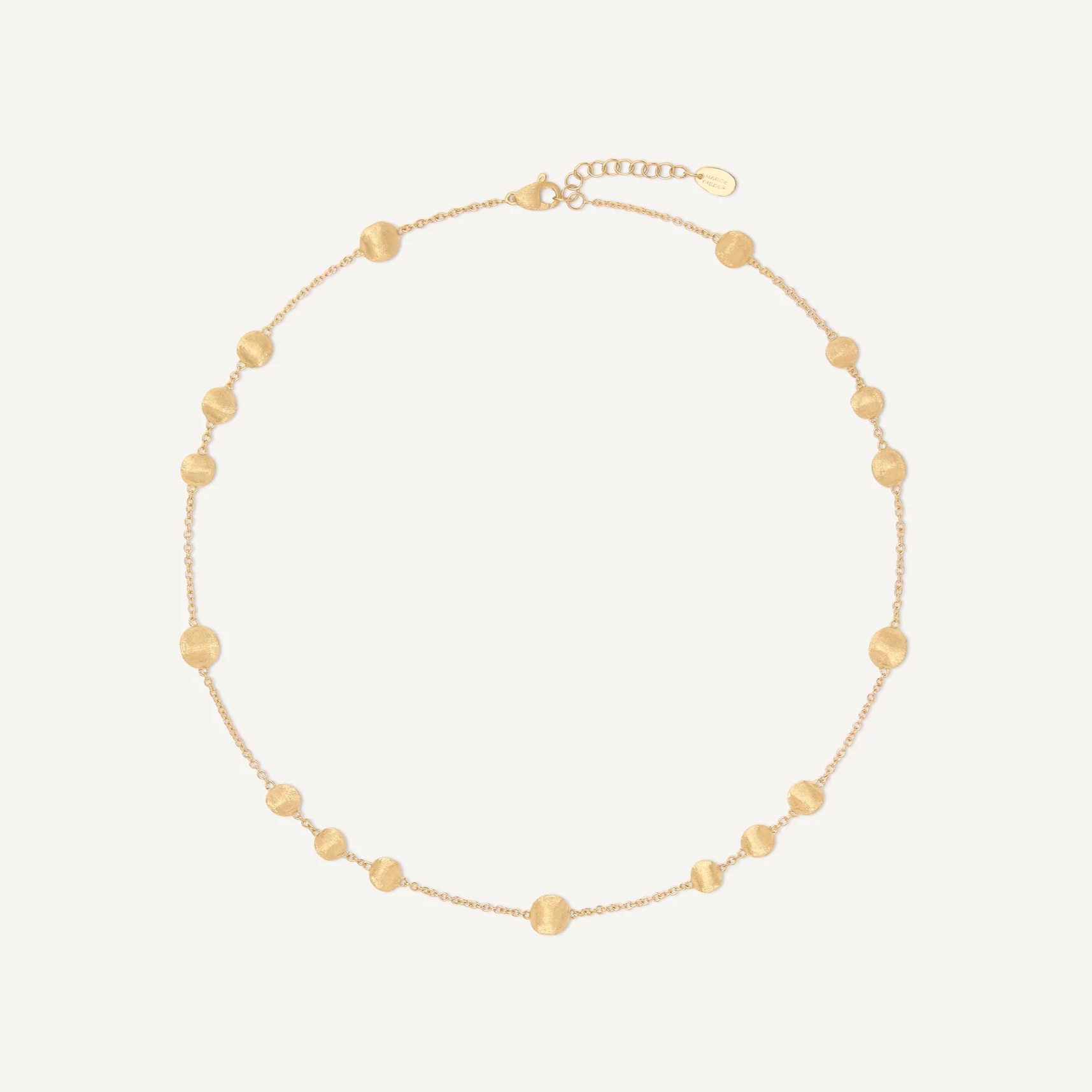 Marco Bicego Africa 18k Yellow Gold Irregular Bead Necklace (Short)