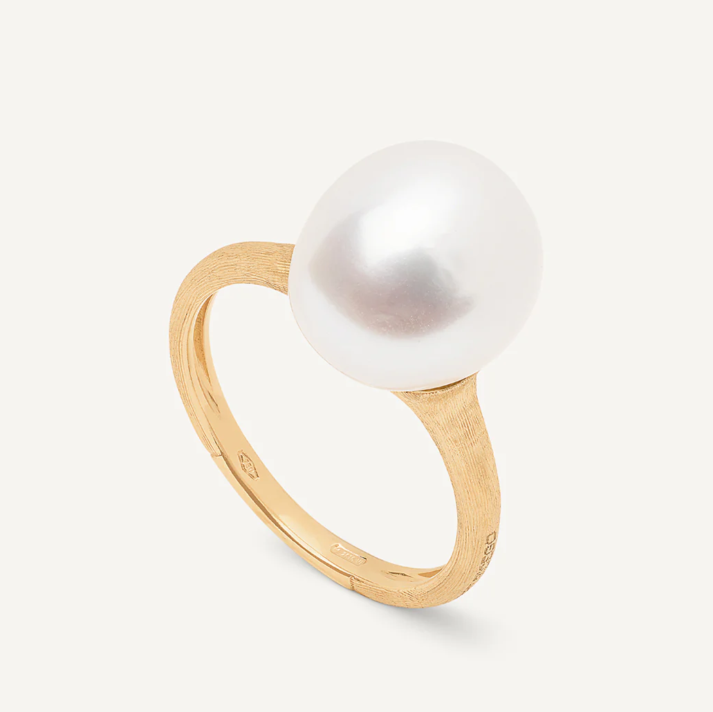Marco Bicego Africa Ring 18k Gold with Freshwater Pearl