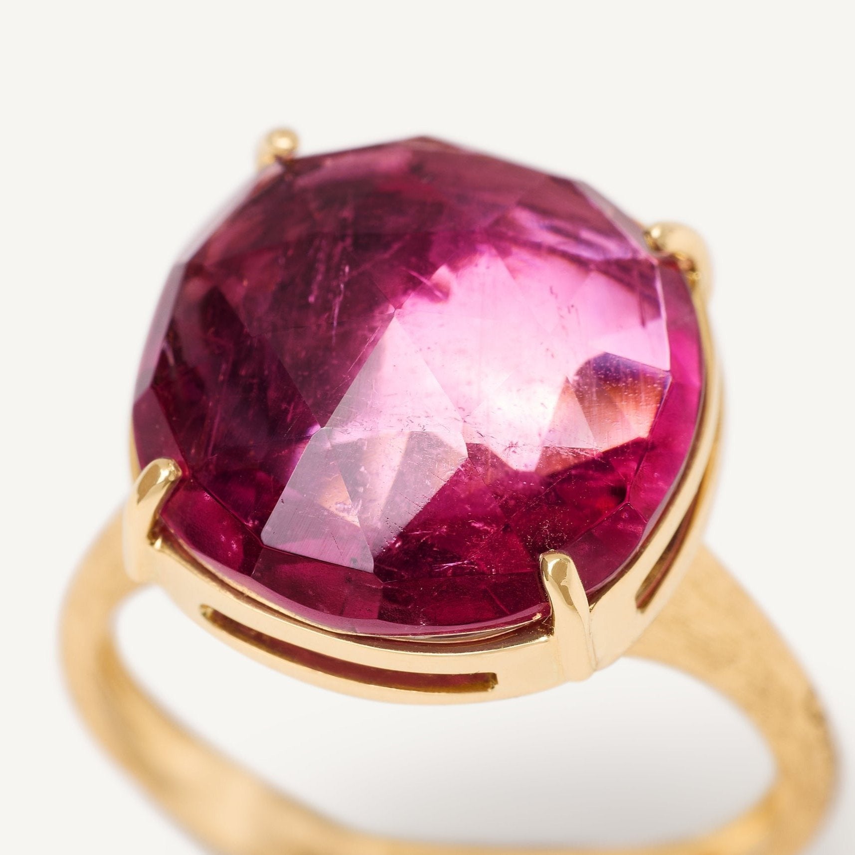 Marco Bicego Jaipur 18k Gold Pink Tourmaline Ring - Grande AB645 TR01 Y