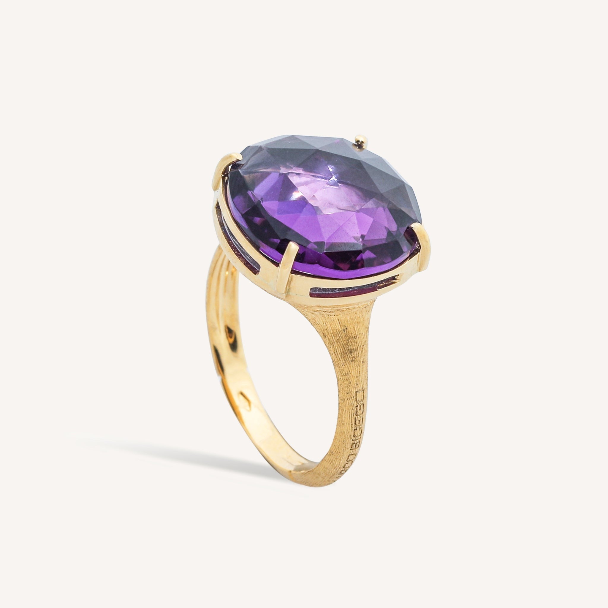 Marco Bicego Jaipur 18k Gold Purple Amethyst Ring - Grande
