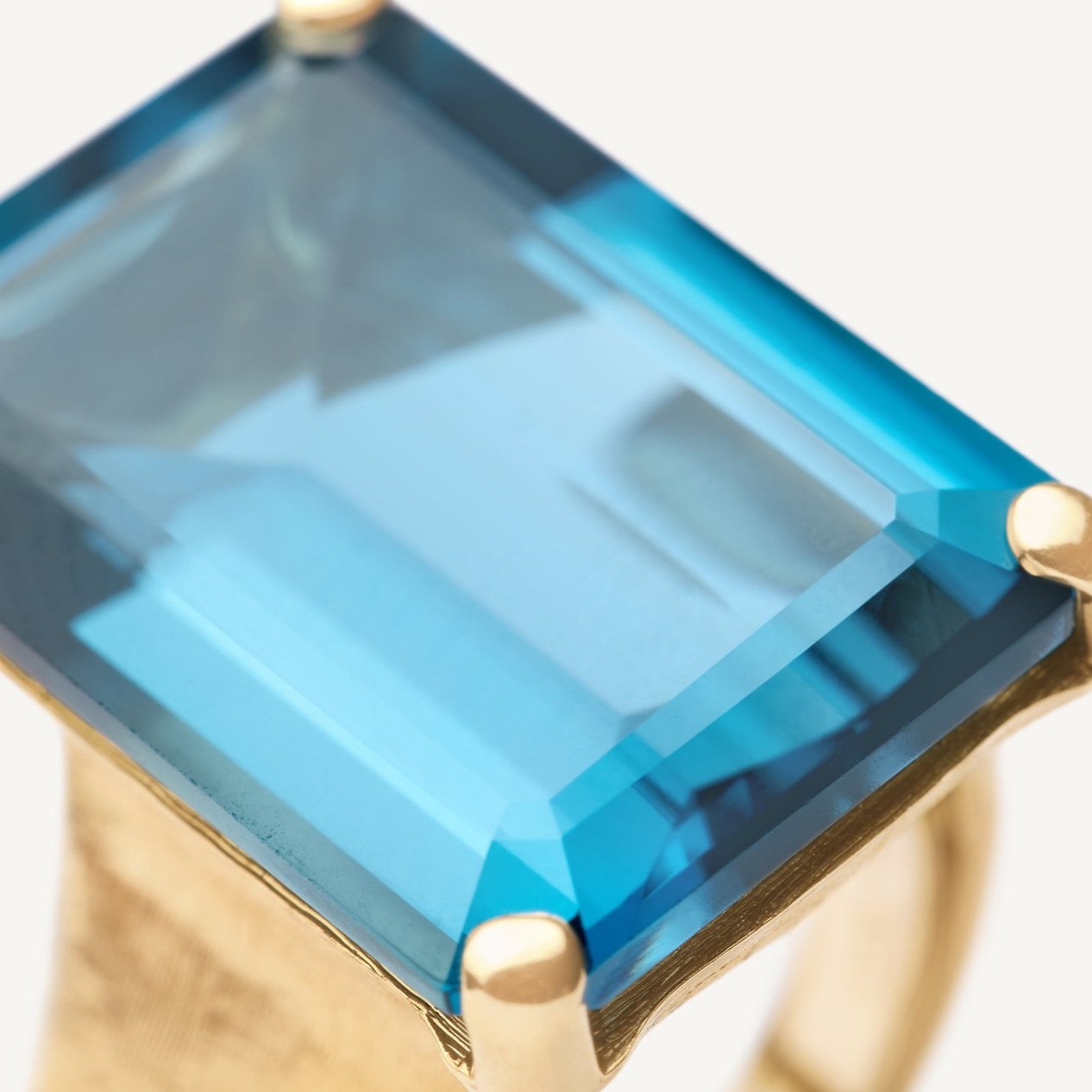 Marco Bicego Jaipur London Blue Topaz Cocktail Ring