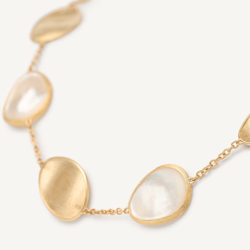 Marco Bicego Lunaria 18k Gold Mother of Pearl Necklace