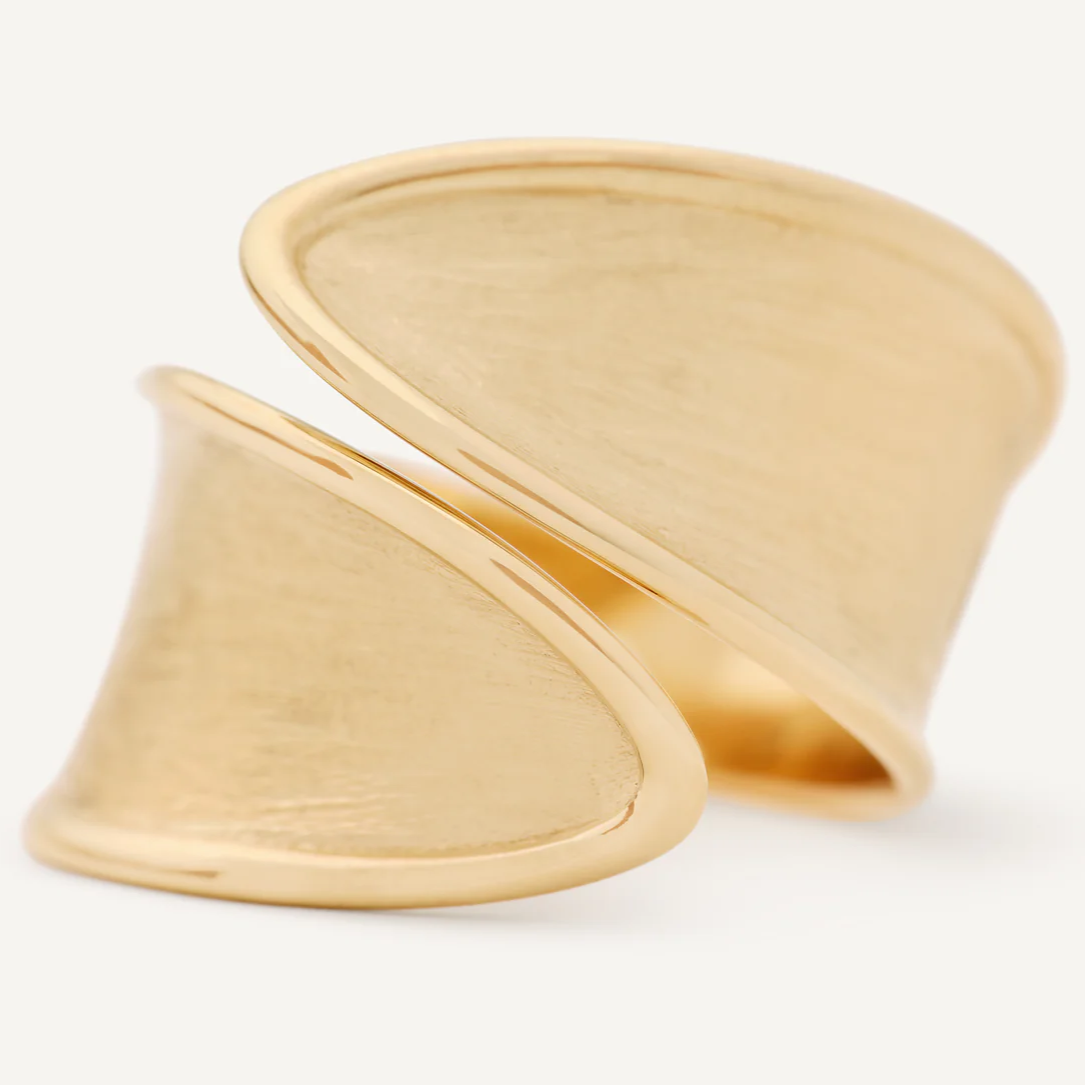 Marco Bicego Lunaria Twist Classic Gold Open Ring (Large) Orsini Fine Jewellery