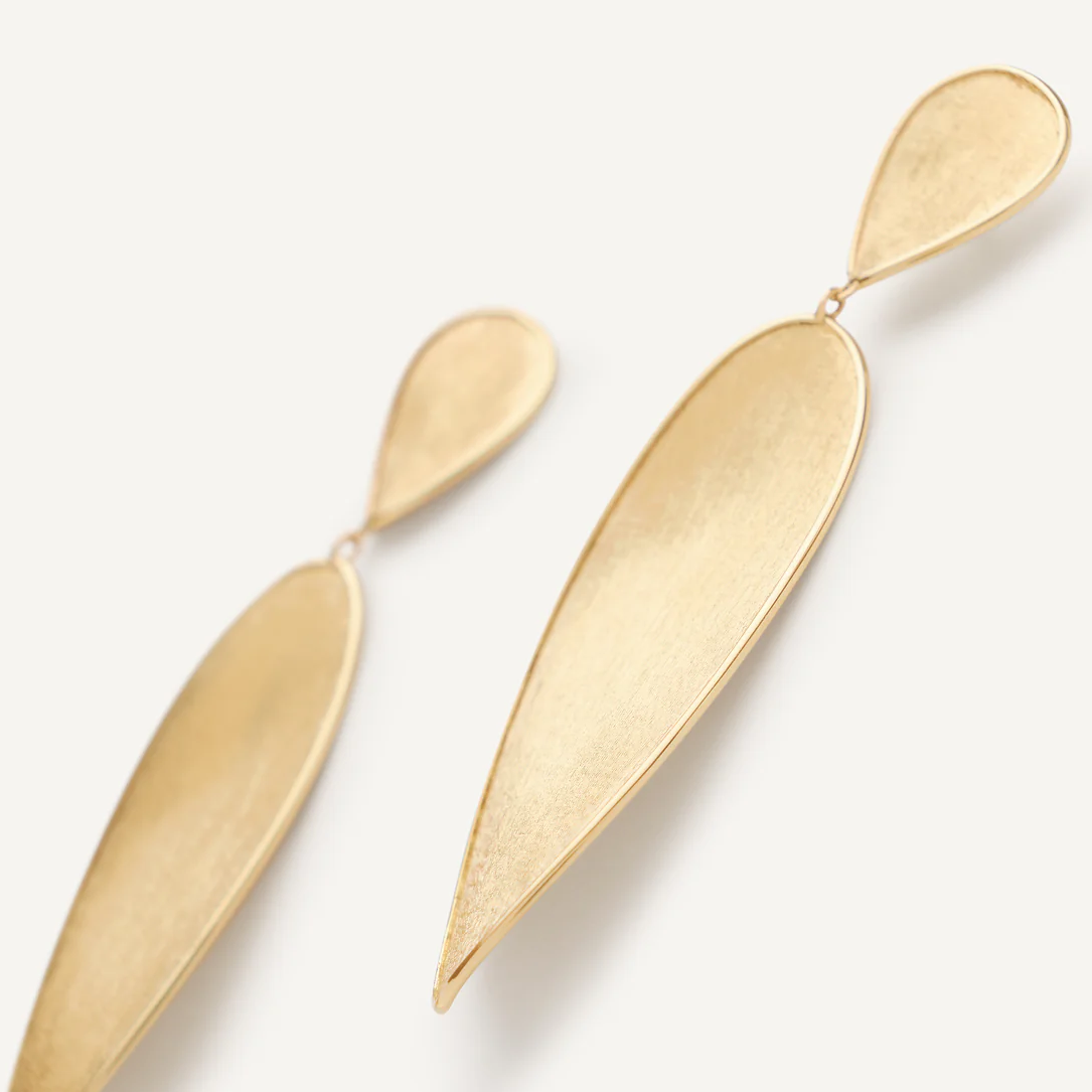 Marco Bicego Lunaria Twist Classic Gold Pendant Earrings